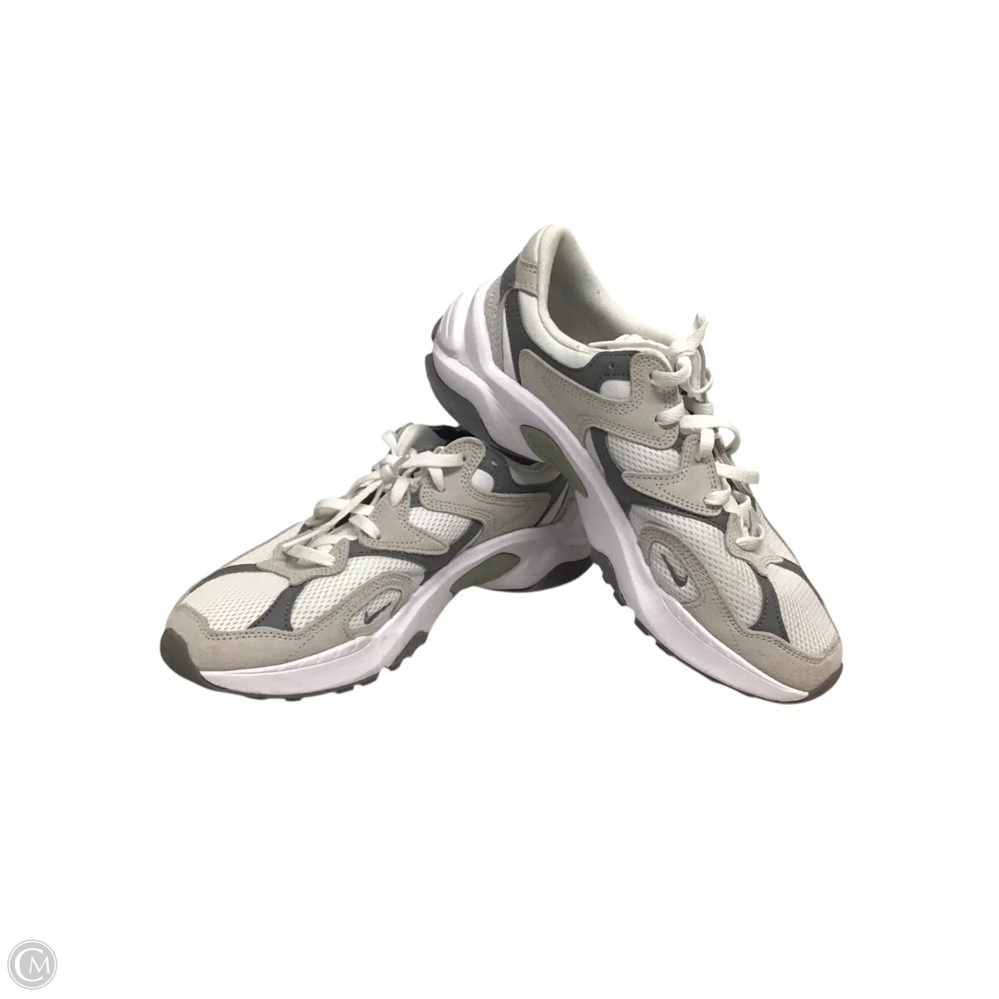 Shoes Athletic By Nike In Grey & White, Size: 8