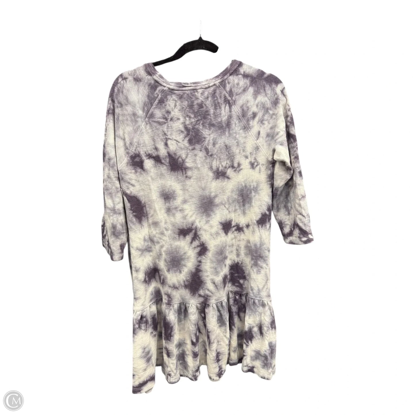 Dress Casual Short By Saturday/sunday In Cream & Purple, Size: M