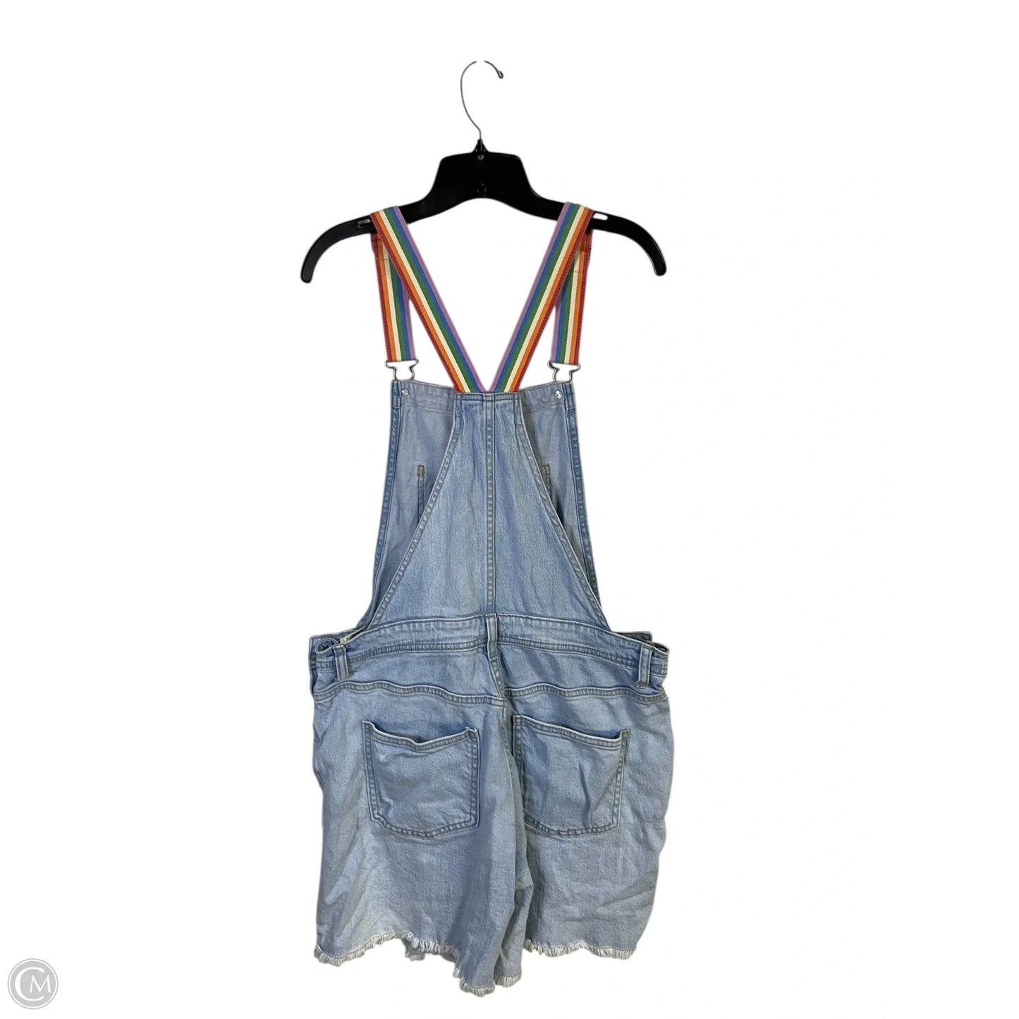 Shortalls By Clothes Mentor In Rainbow Print, Size: M
