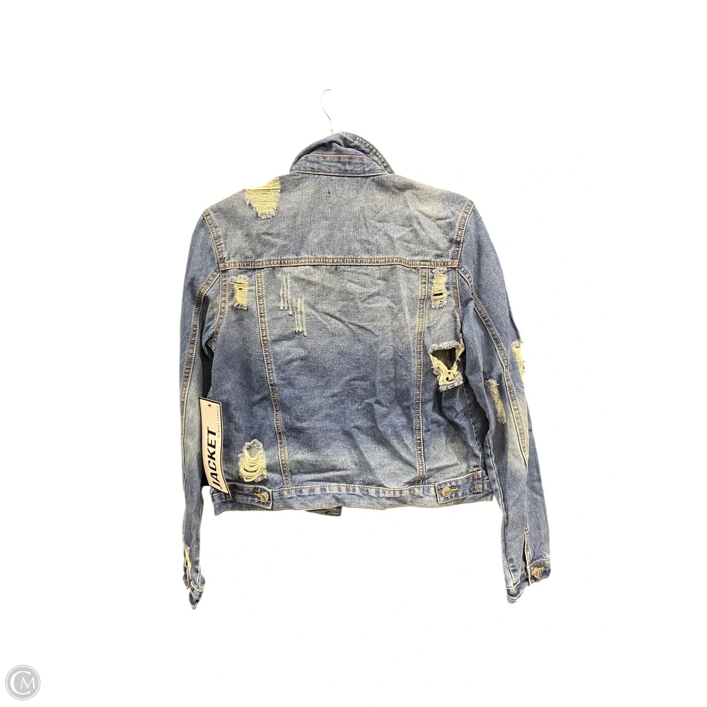 Jacket Denim By Almost Famous In Blue, Size: L