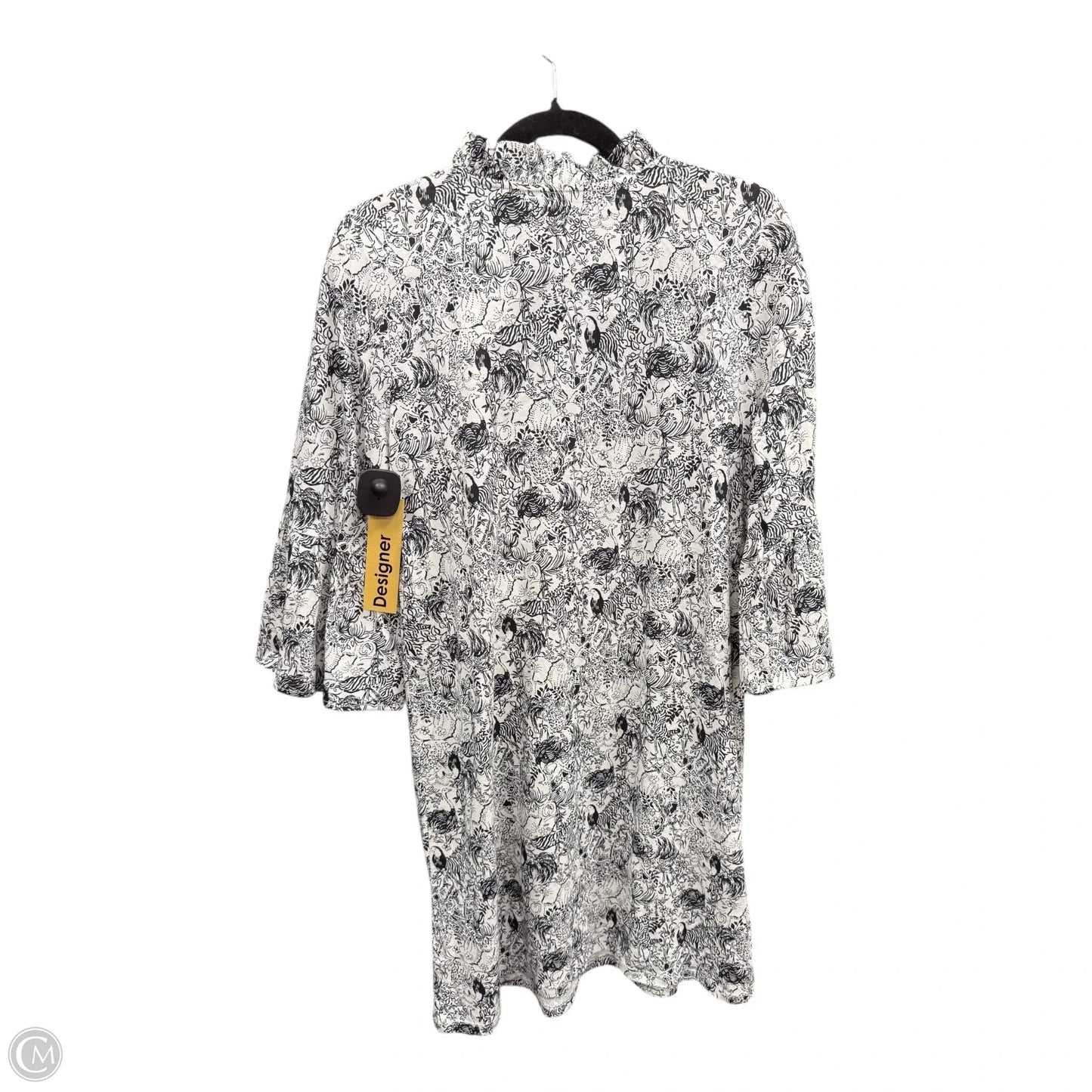 Dress Designer By Lilly Pulitzer In Black & White, Size: L