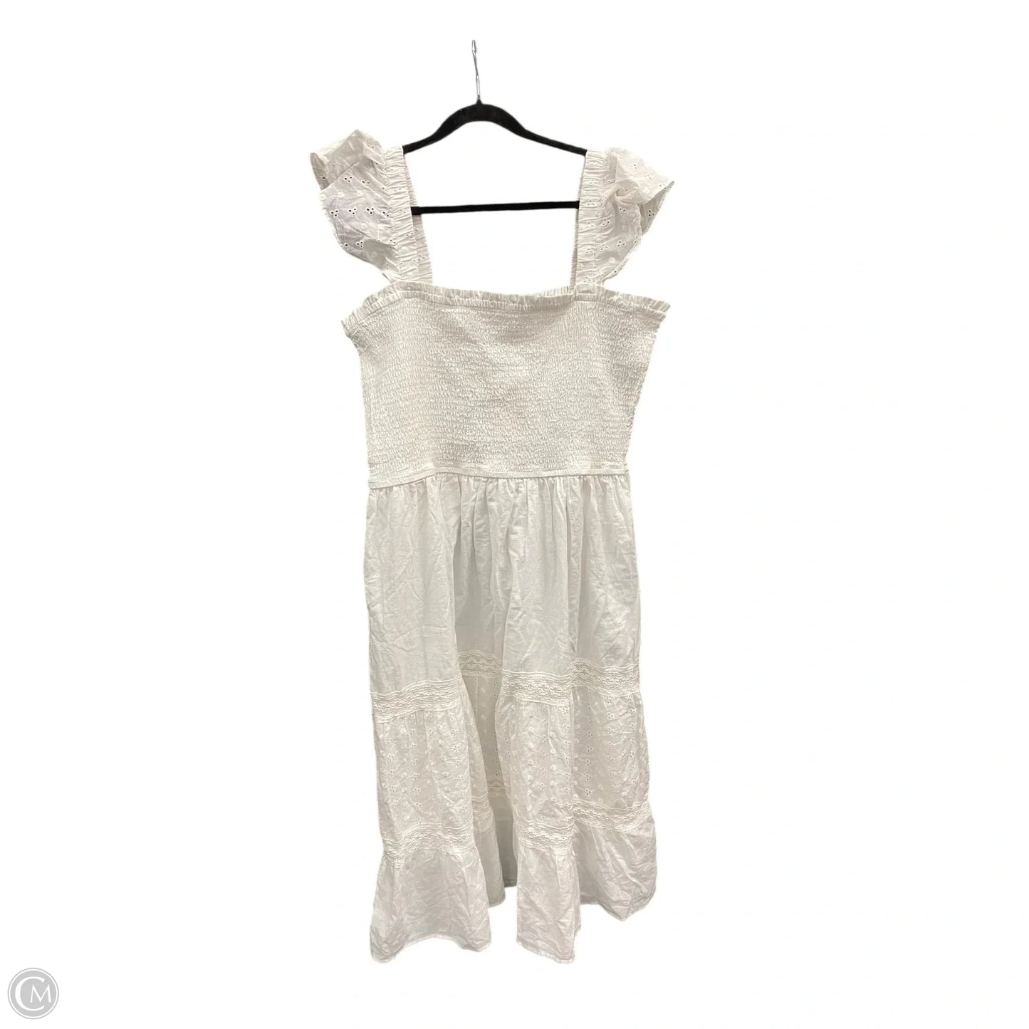 Dress Casual Midi By Clothes Mentor In Cream, Size: 3x