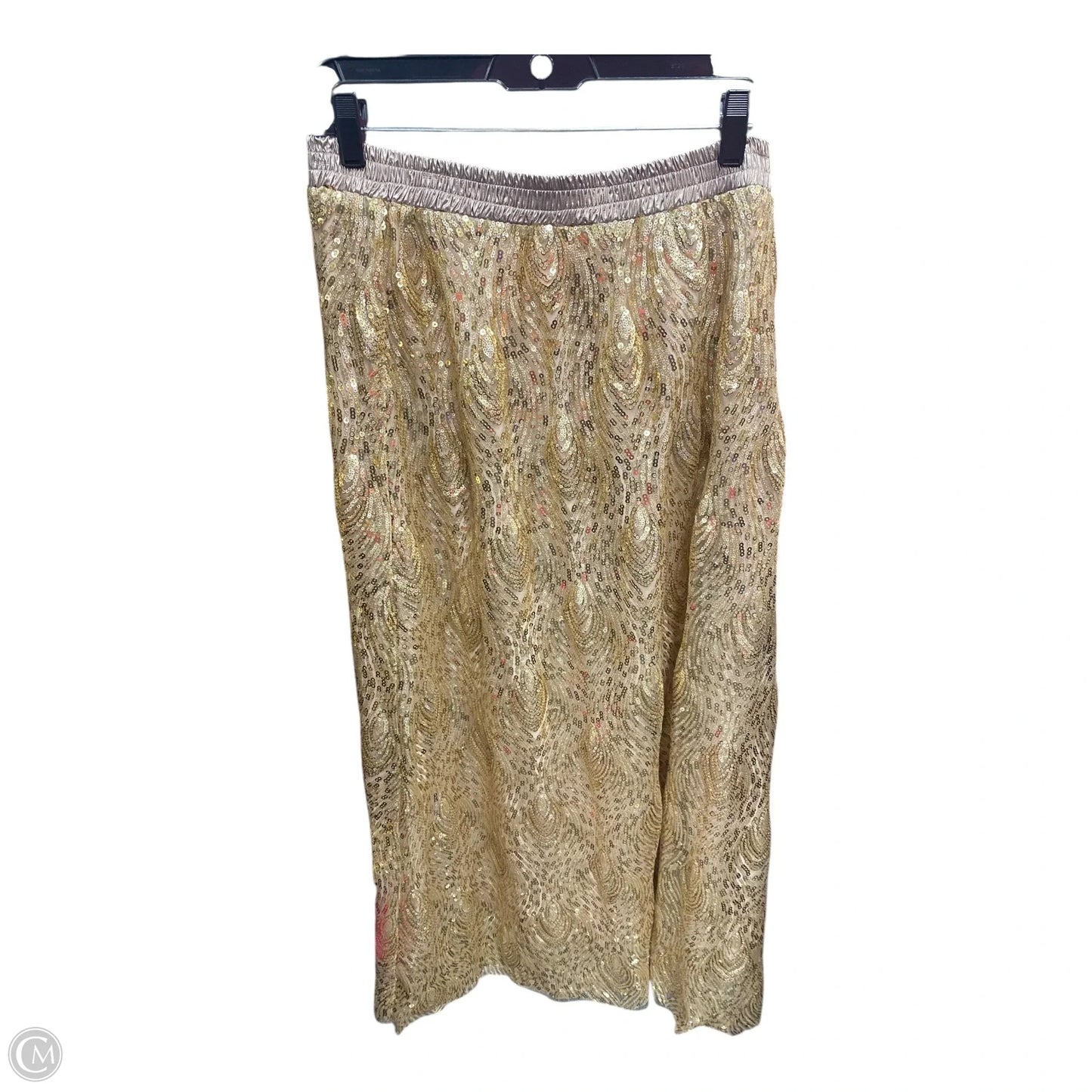 Skirt Maxi By Bohme In Gold, Size: Xl