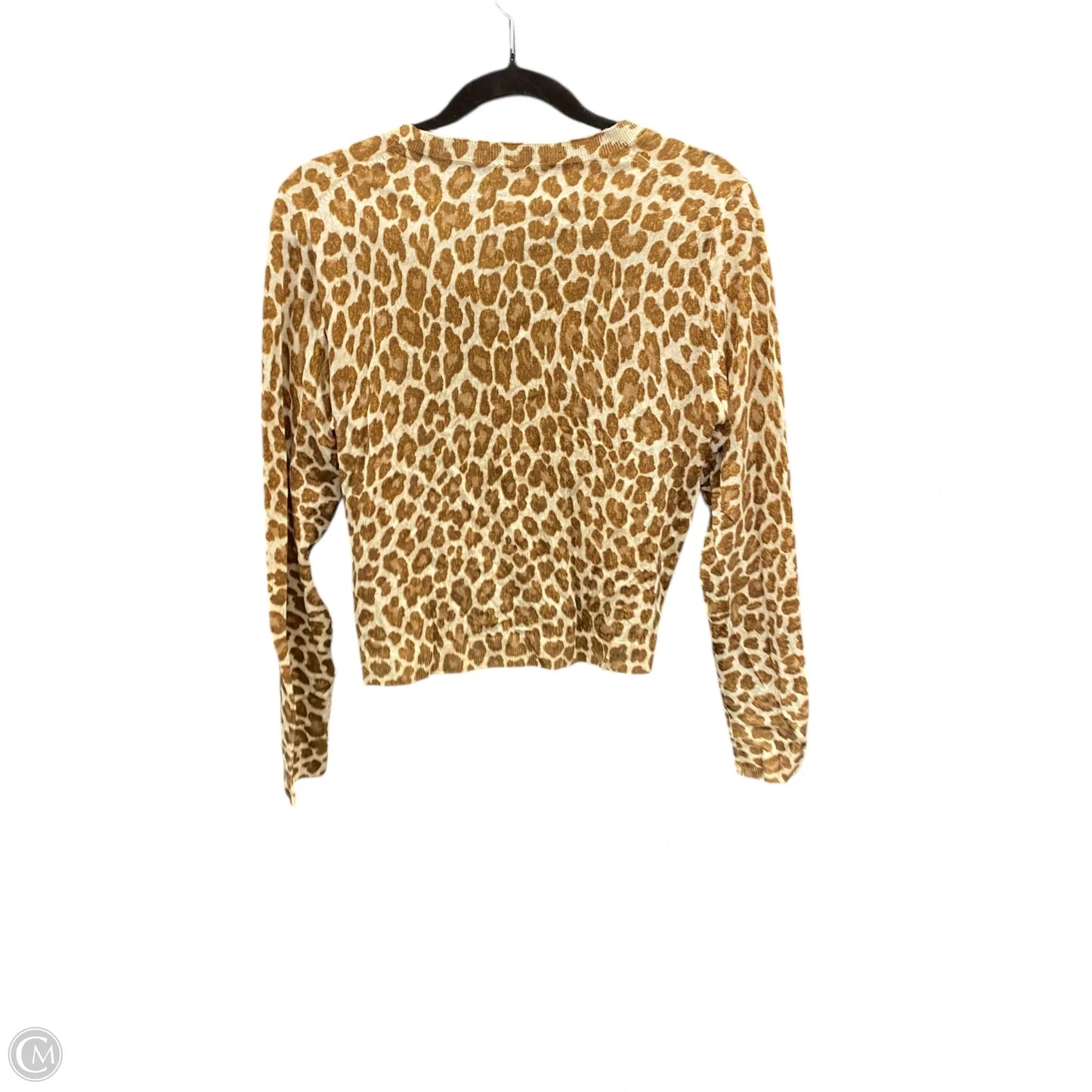 Cardigan By J. Crew In Animal Print, Size: M