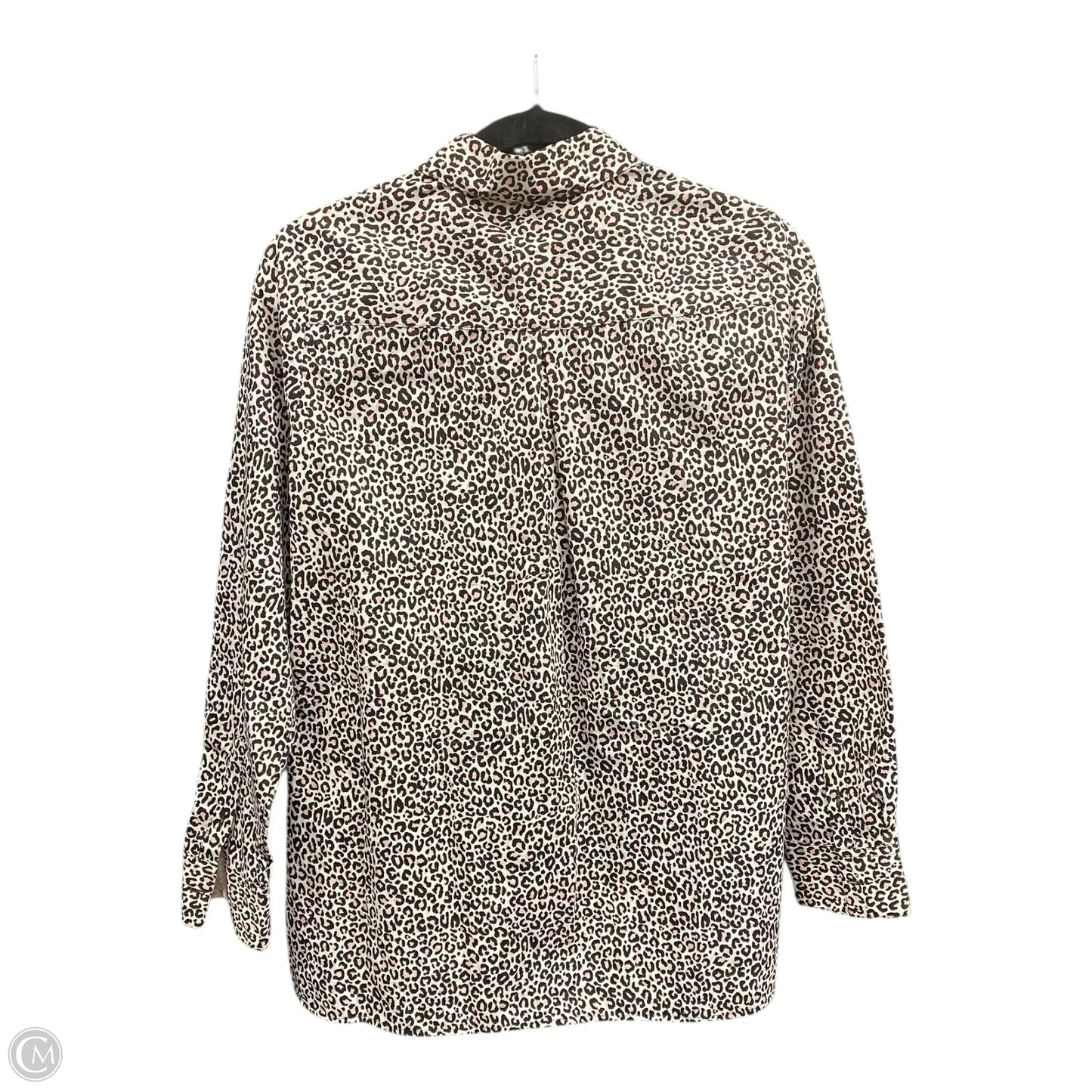 Top Long Sleeve By Foxcroft In Animal Print, Size: 8