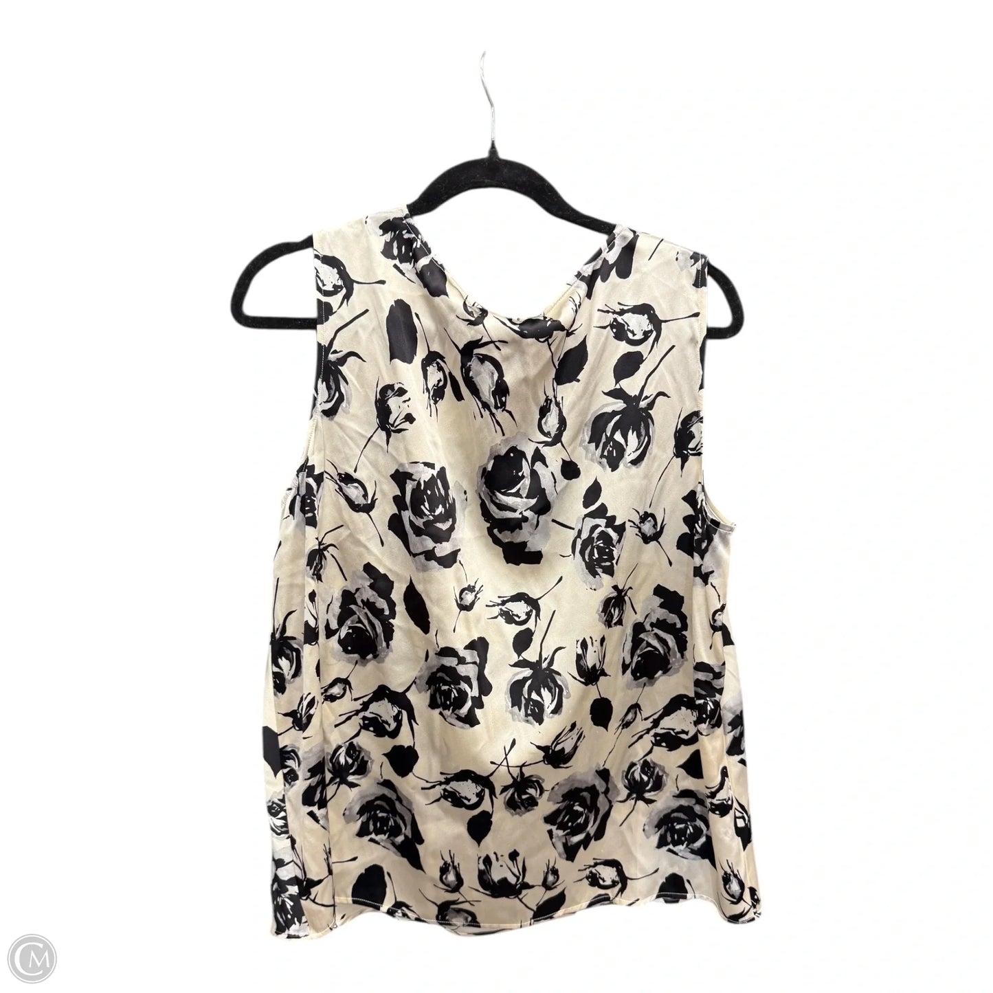 Blouse Luxury Designer By St John Collection In Black & Cream, Size: Xl