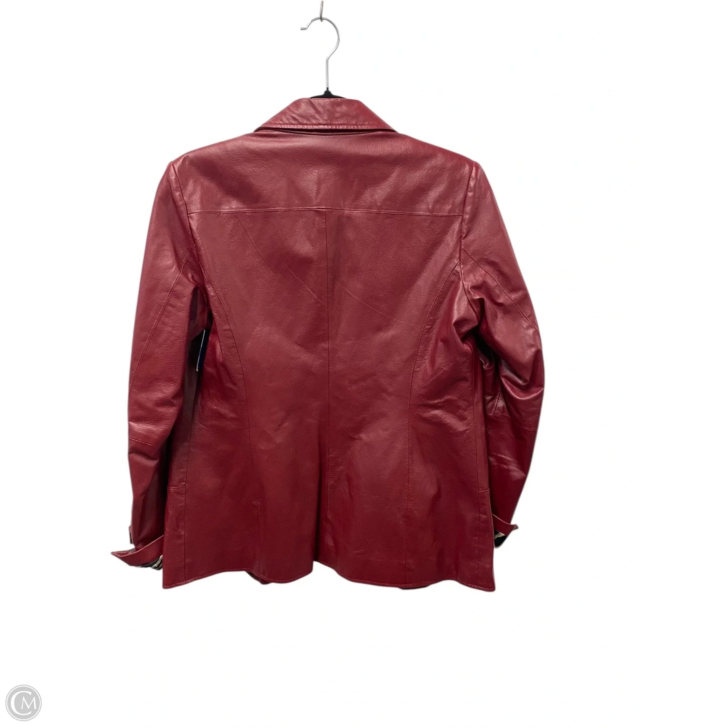 Jacket Leather By D&co. In Red, Size: S
