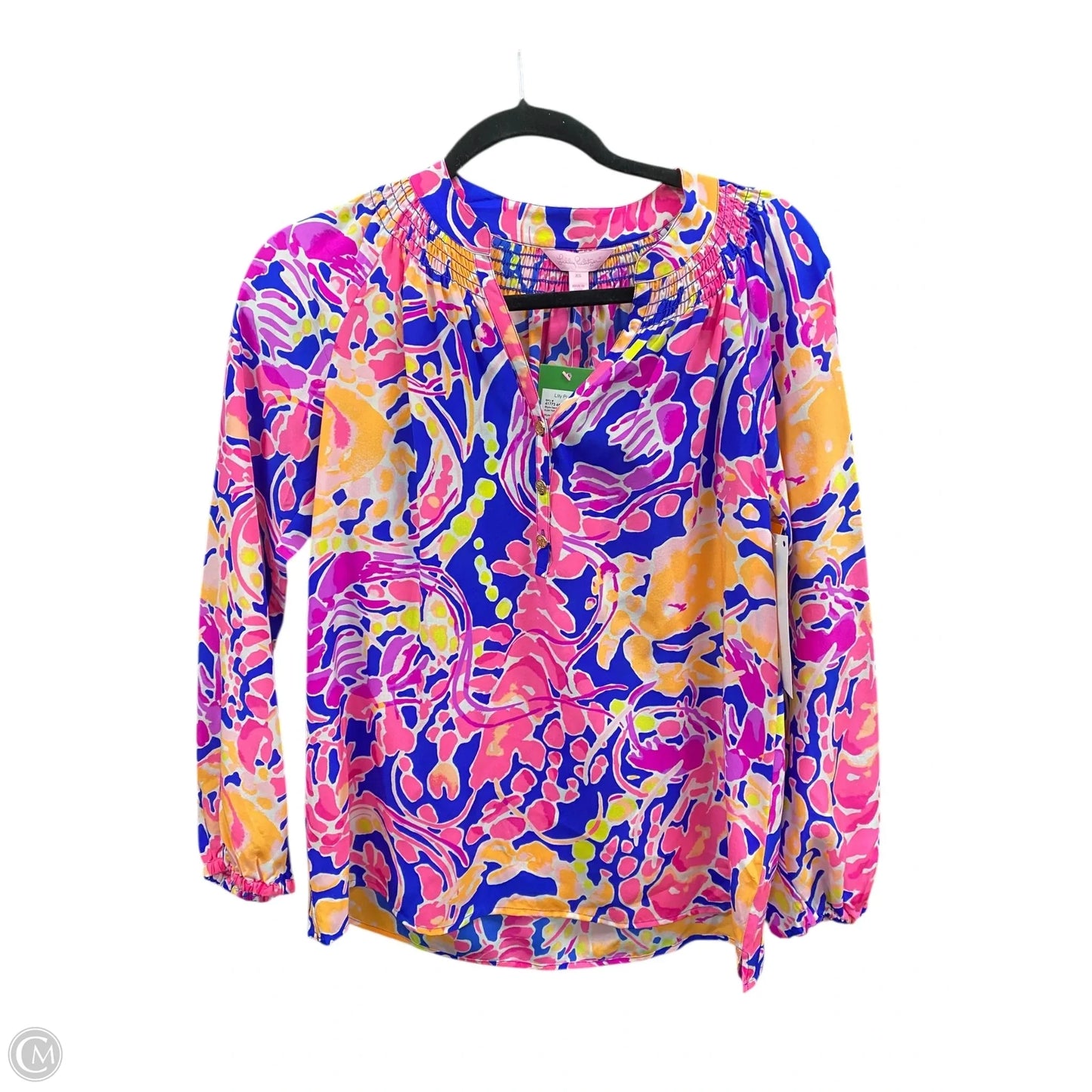 Blouse Designer By Lilly Pulitzer In Floral Print, Size: Xs