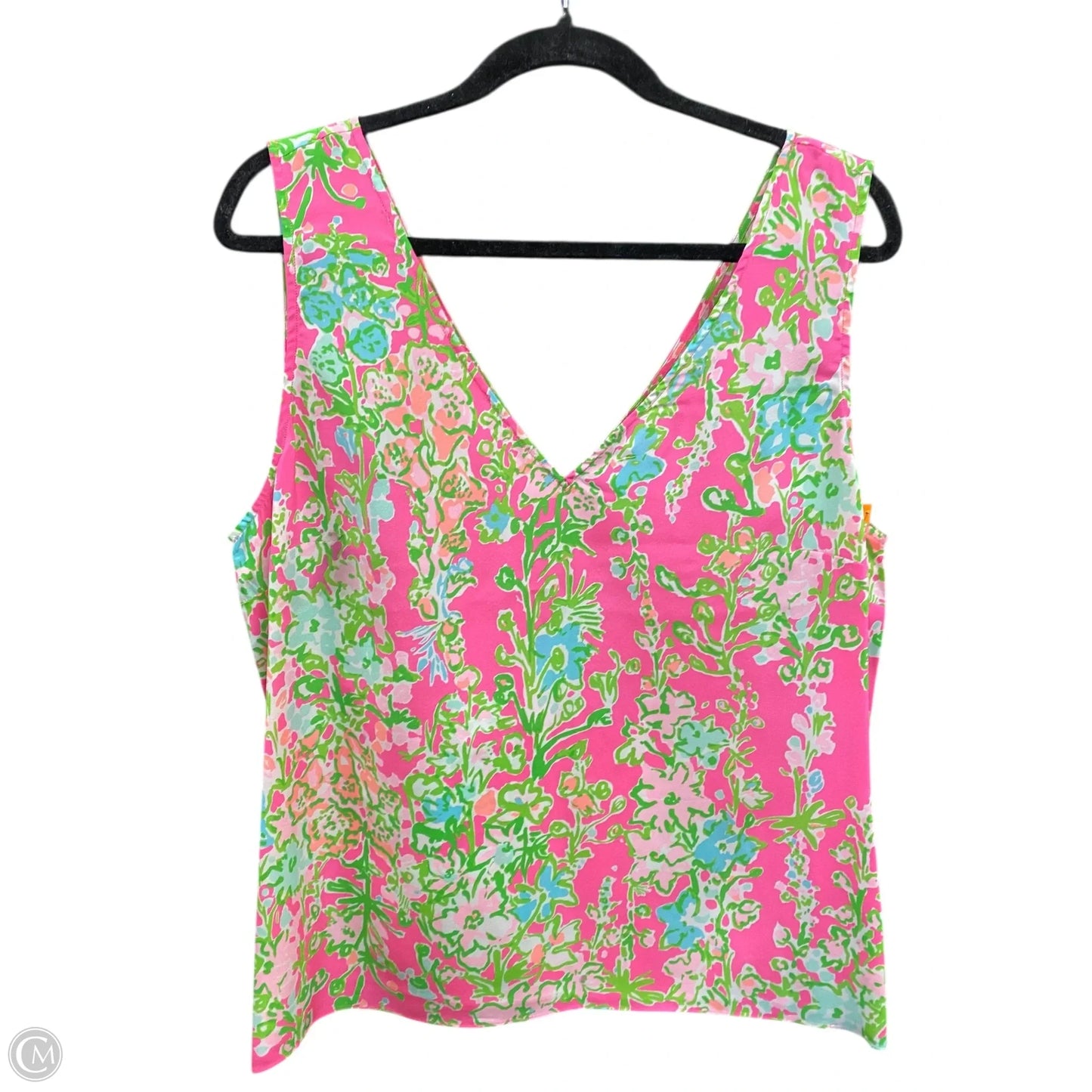 Top Sleeveless Designer By Lilly Pulitzer In Floral Print, Size: Xl