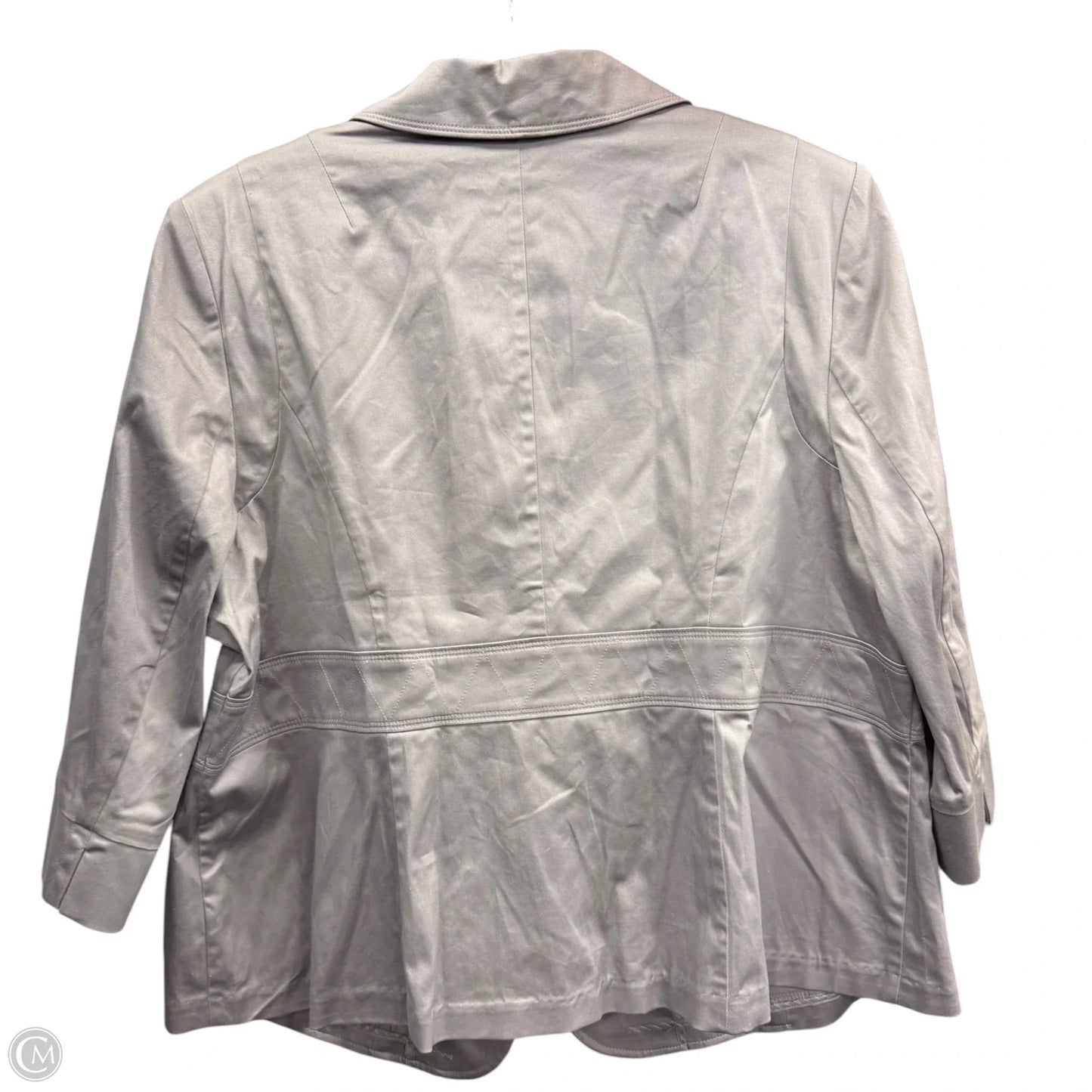 Blouse 3/4 Sleeve By Lane Bryant In Grey, Size: 24