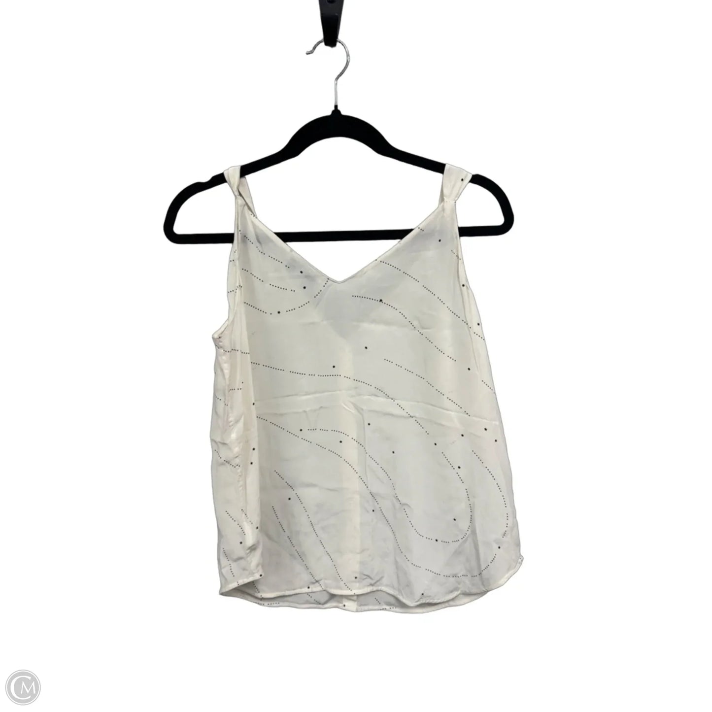 Top Sleeveless By Equipment In Cream, Size: Xl