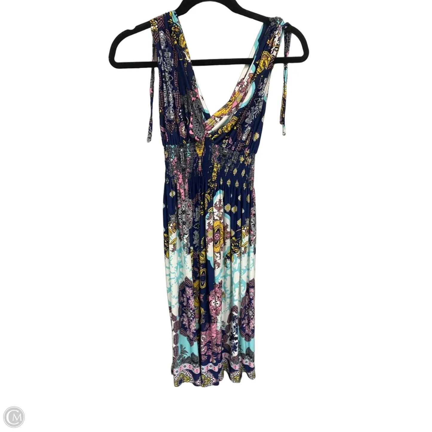 Dress Casual Midi By Lildy In Blue & Green, Size: S