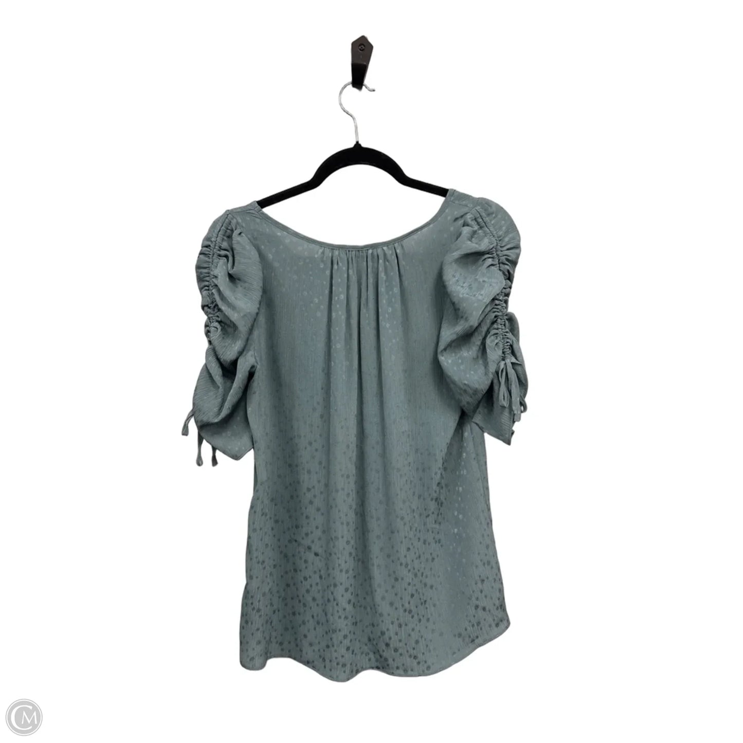 Blouse Short Sleeve By Max Studio In Green, Size: M