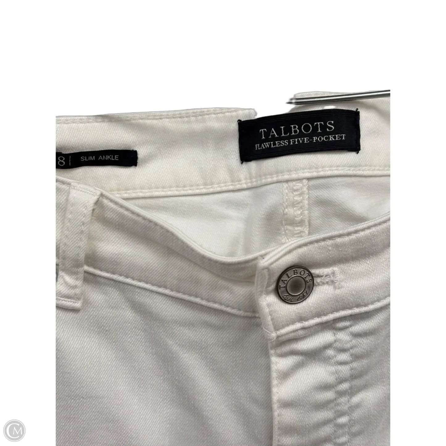 Jeans Straight By Talbots In White, Size: 8