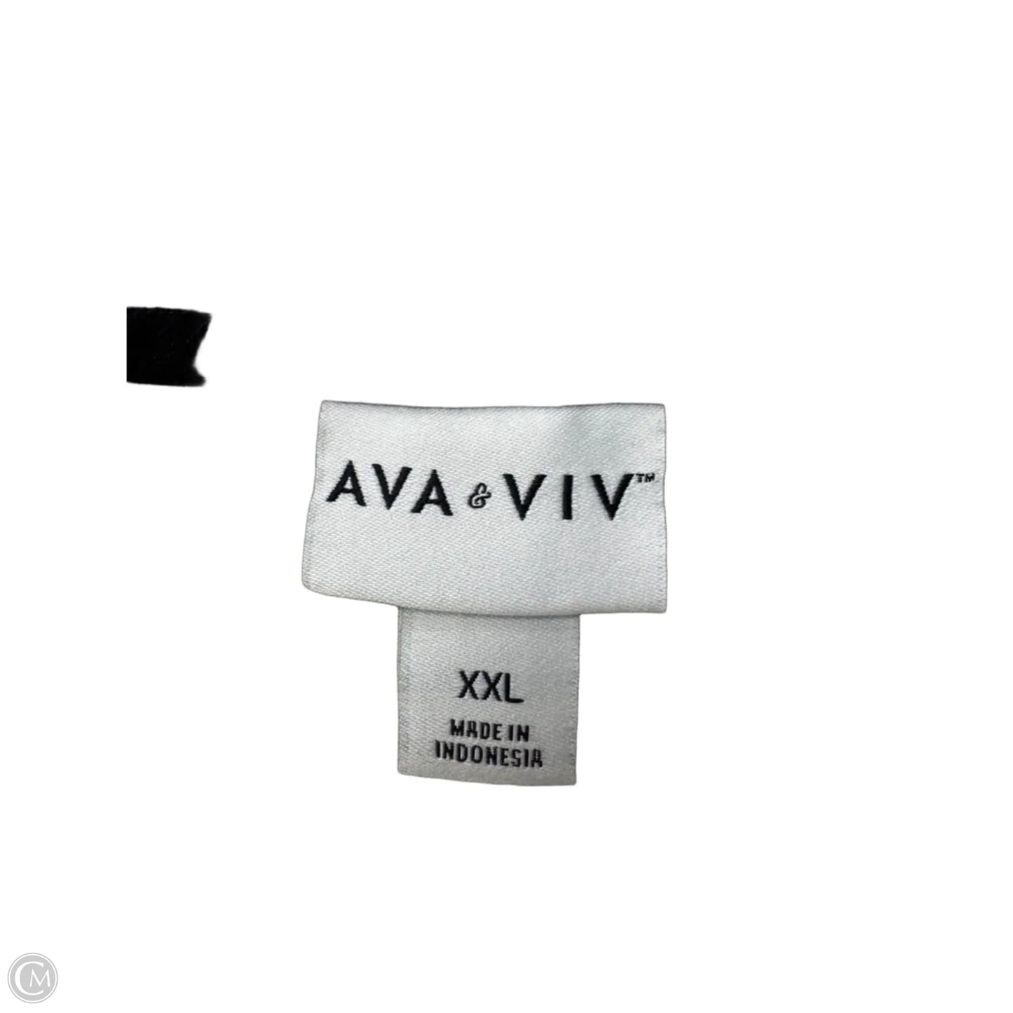 Dress Casual Midi By Ava & Viv In Black & Cream, Size: Xxl