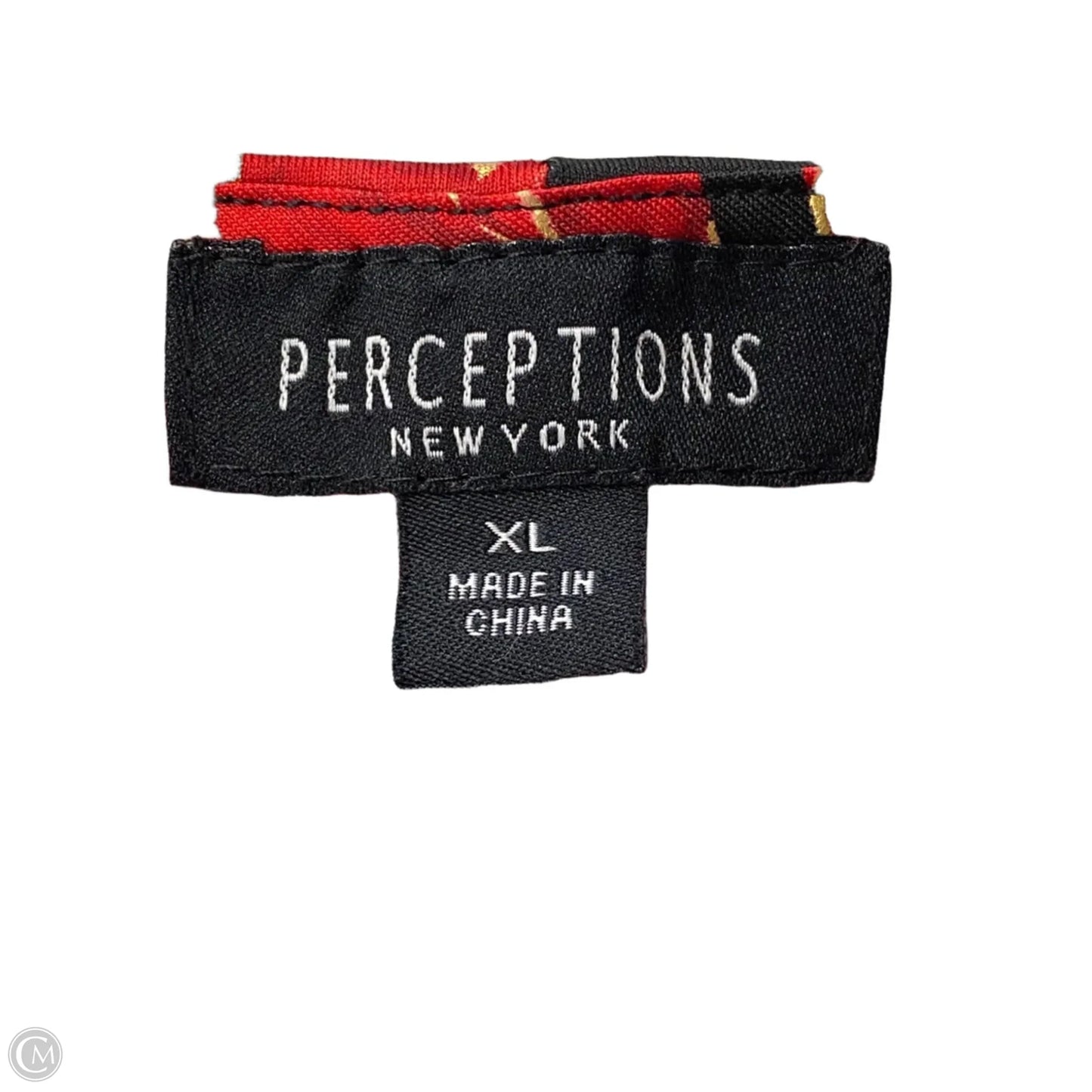 Dress Casual Midi By Perceptions In Black & Red, Size: Xl