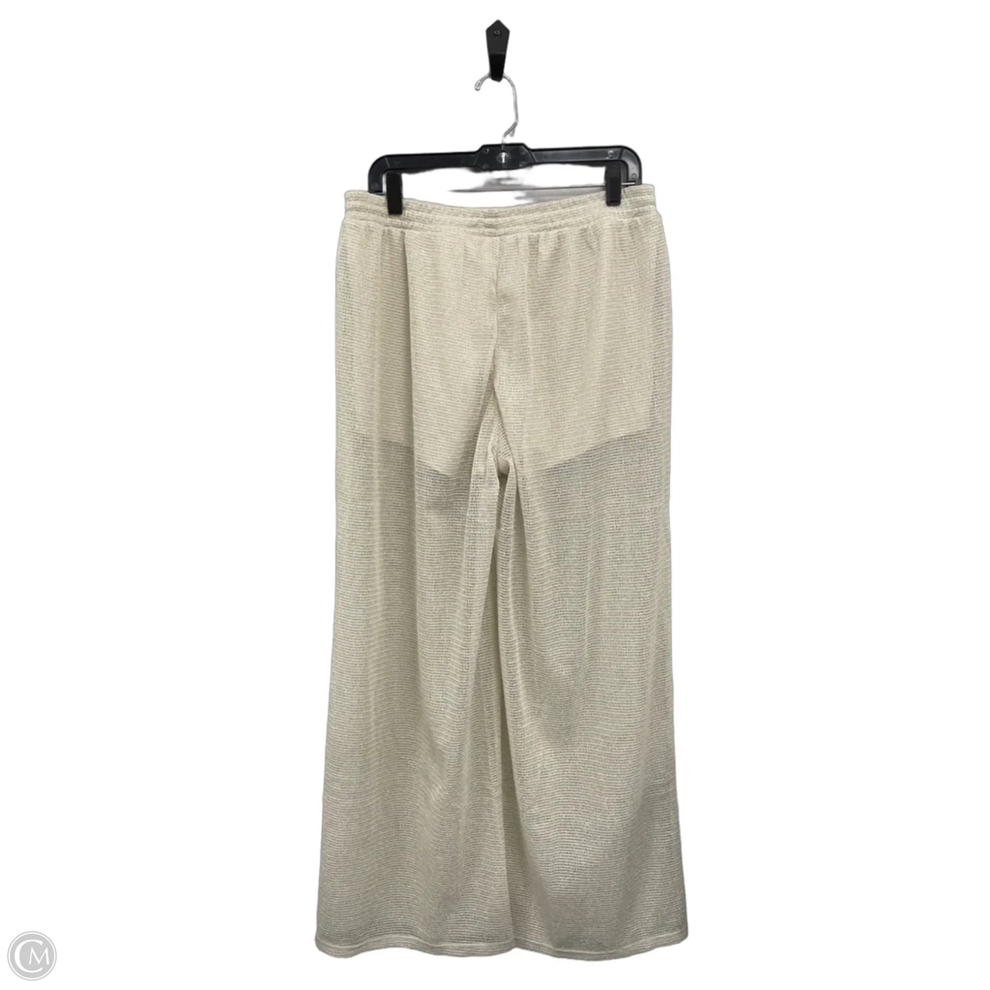 Pants Wide Leg By H&m In Cream, Size: L