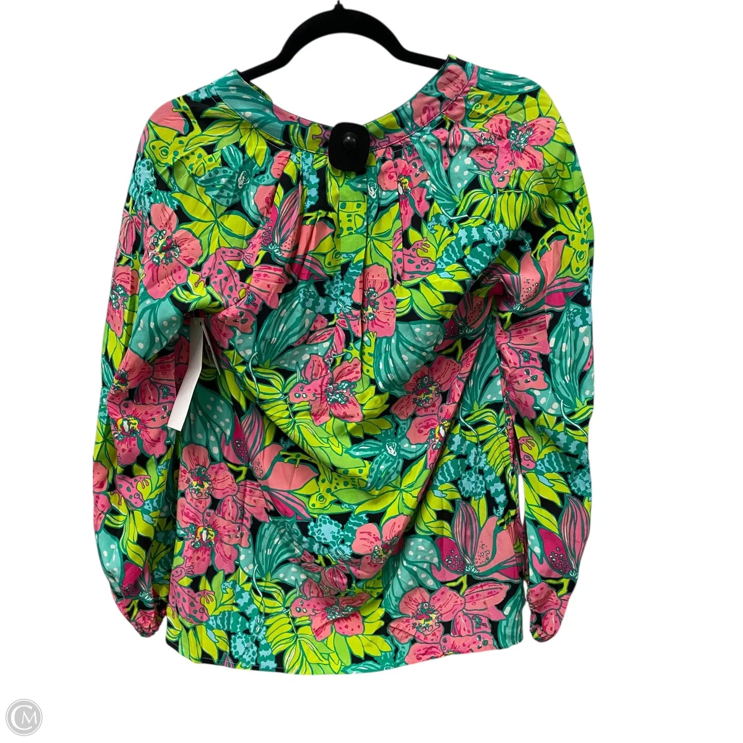 Blouse Designer By Lilly Pulitzer In Floral Print, Size: Xs