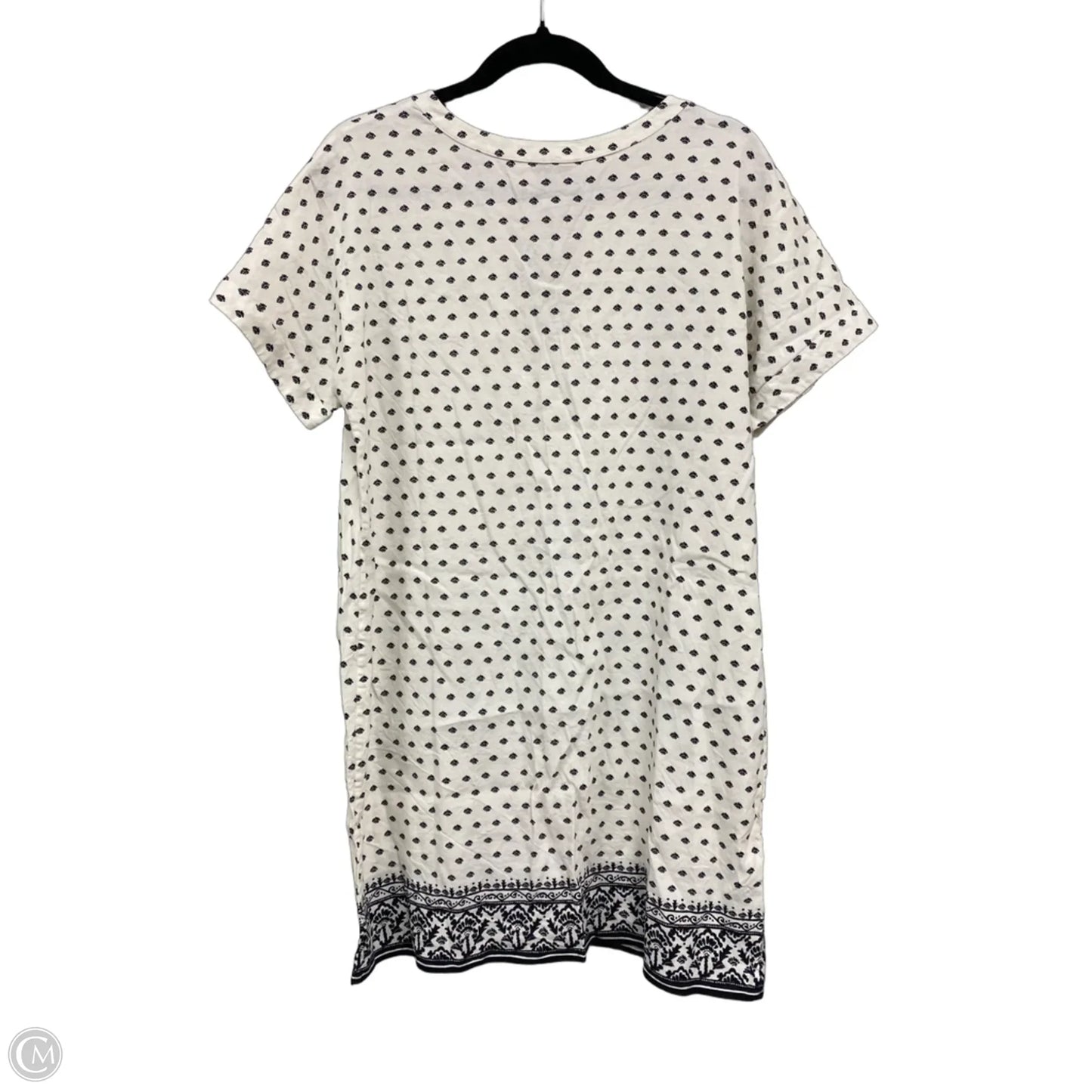 Dress Casual Short By Vineyard Vines In Black & White, Size: 12