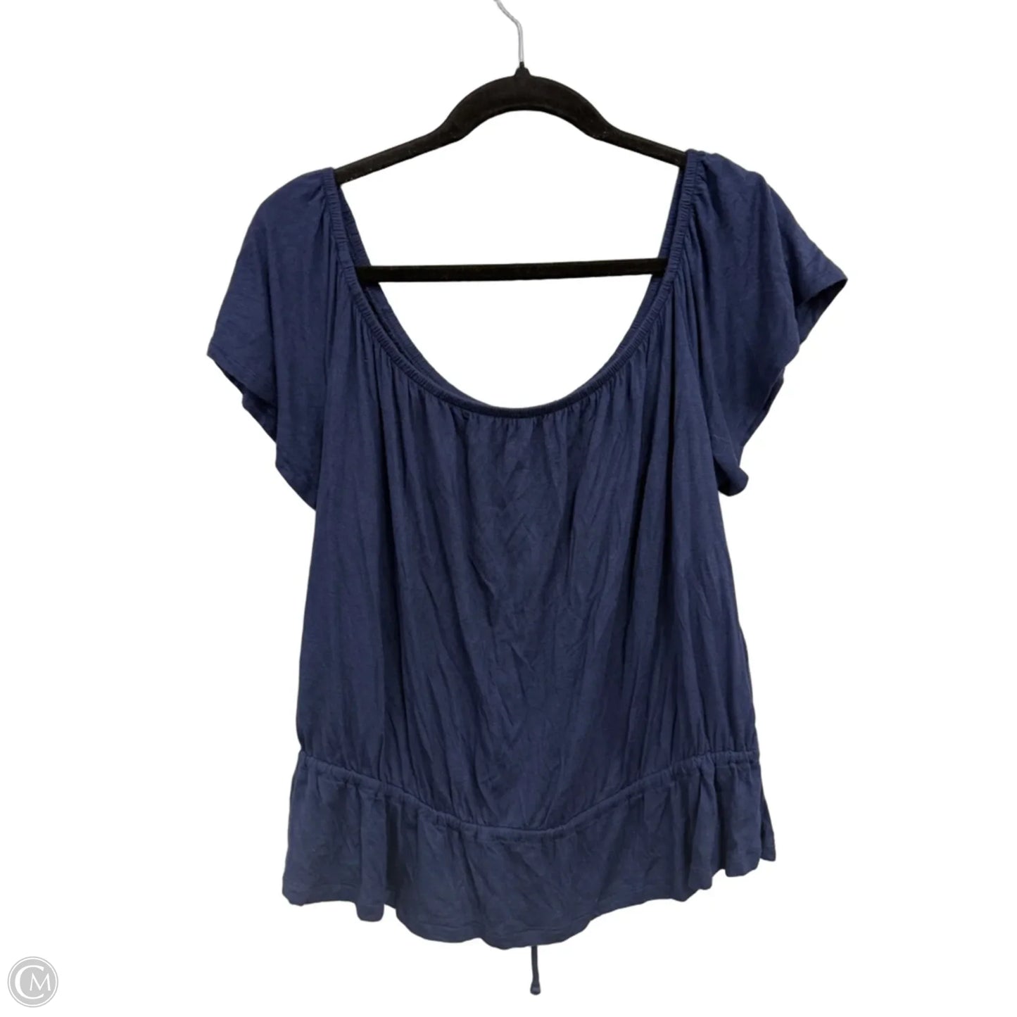 Top Short Sleeve By Aeropostale In Blue & Pink, Size: Xl