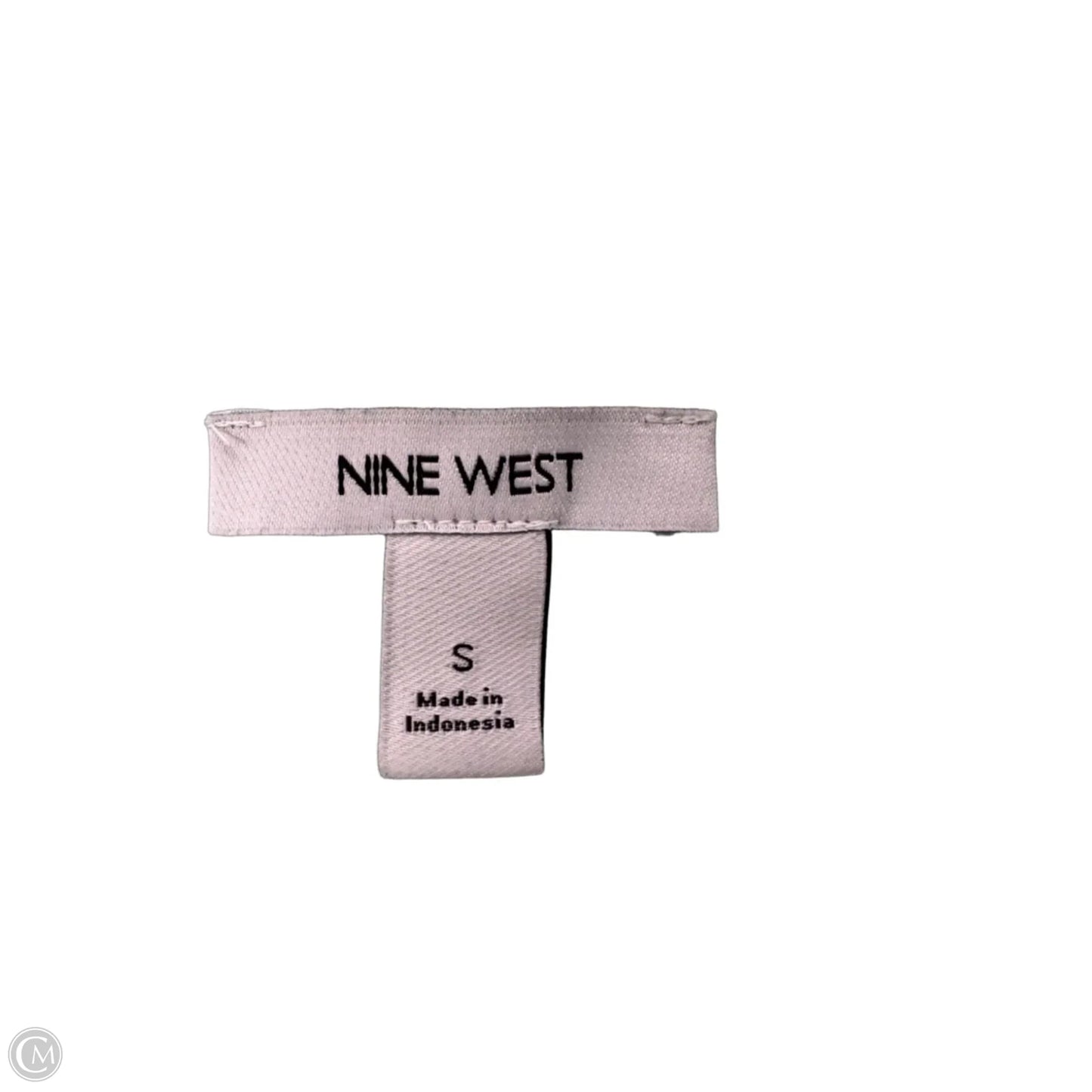 Top Short Sleeve By Nine West In Green & White, Size: S