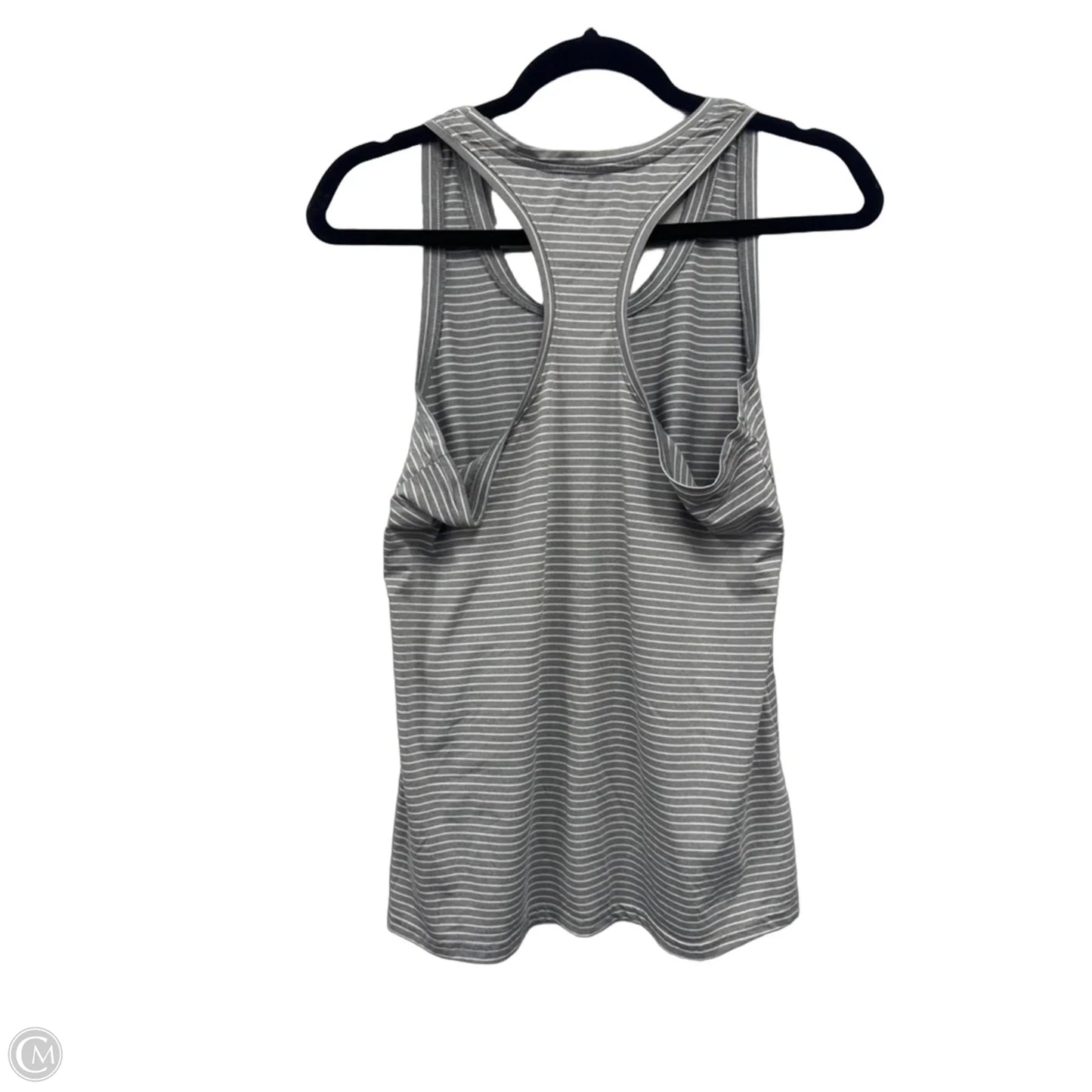 Athletic Tank Top By Jockey In Grey & White, Size: M