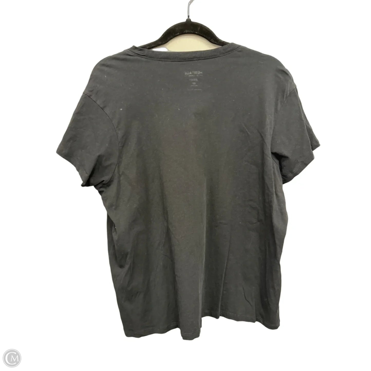 Top Short Sleeve Basic By Torrid In Black & White, Size: M