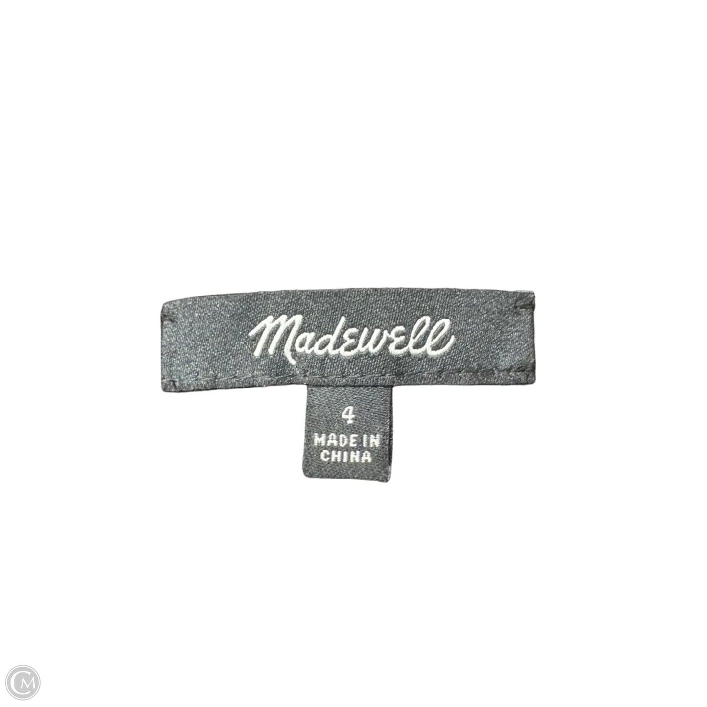 Dress Casual Short By Madewell In Black & Cream, Size: 4