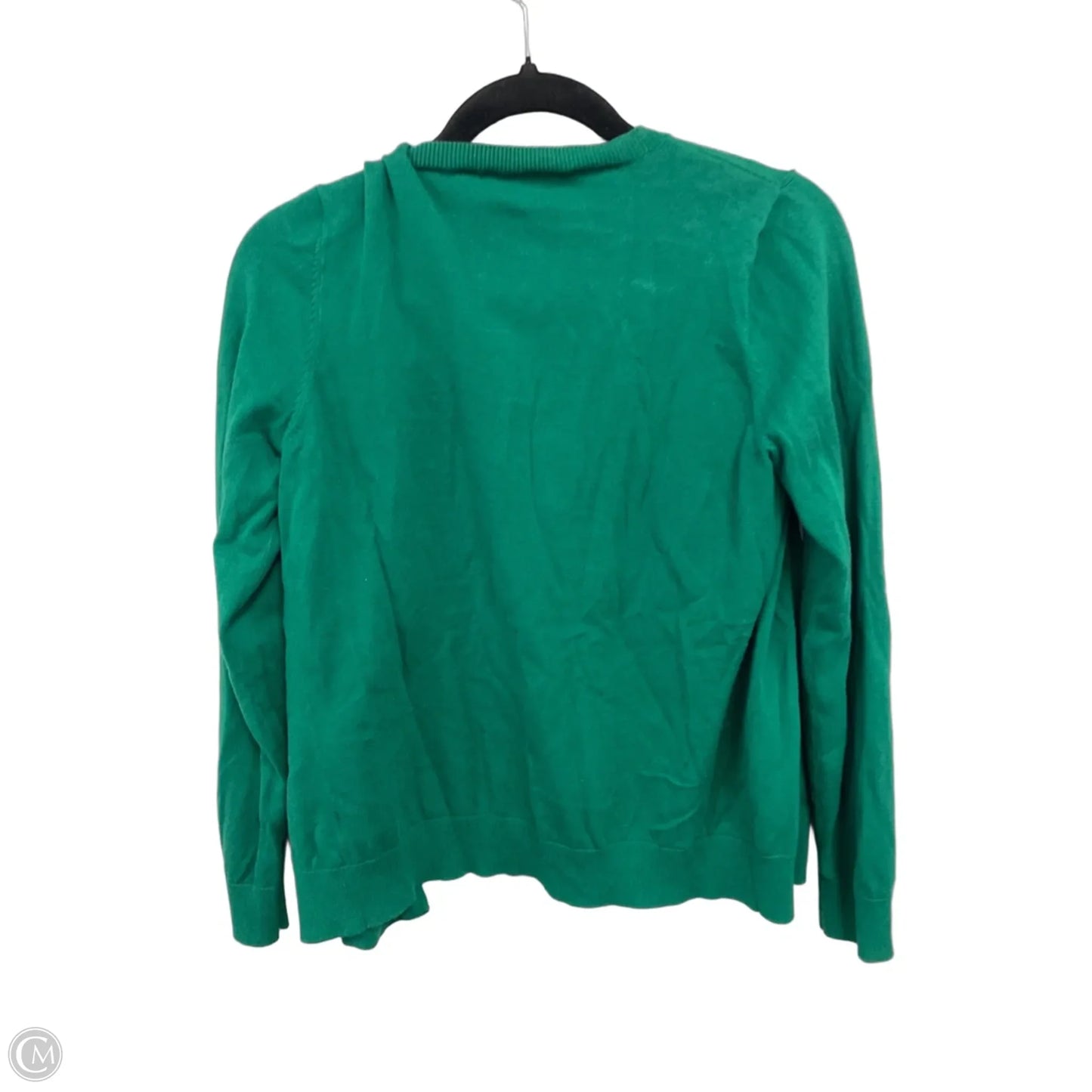 Sweater Cardigan By Talbots In Green, Size: M