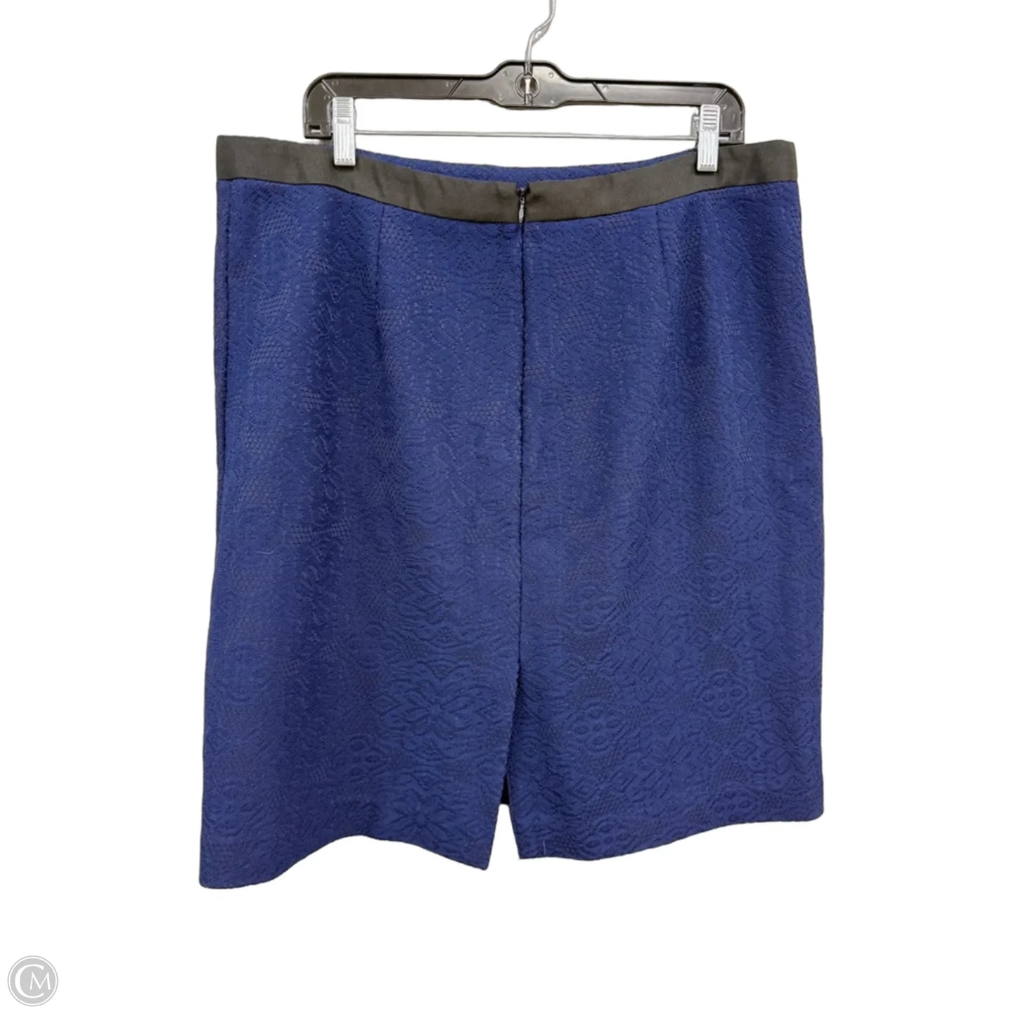 Skirt Midi By New York And Co In Black & Blue, Size: 18