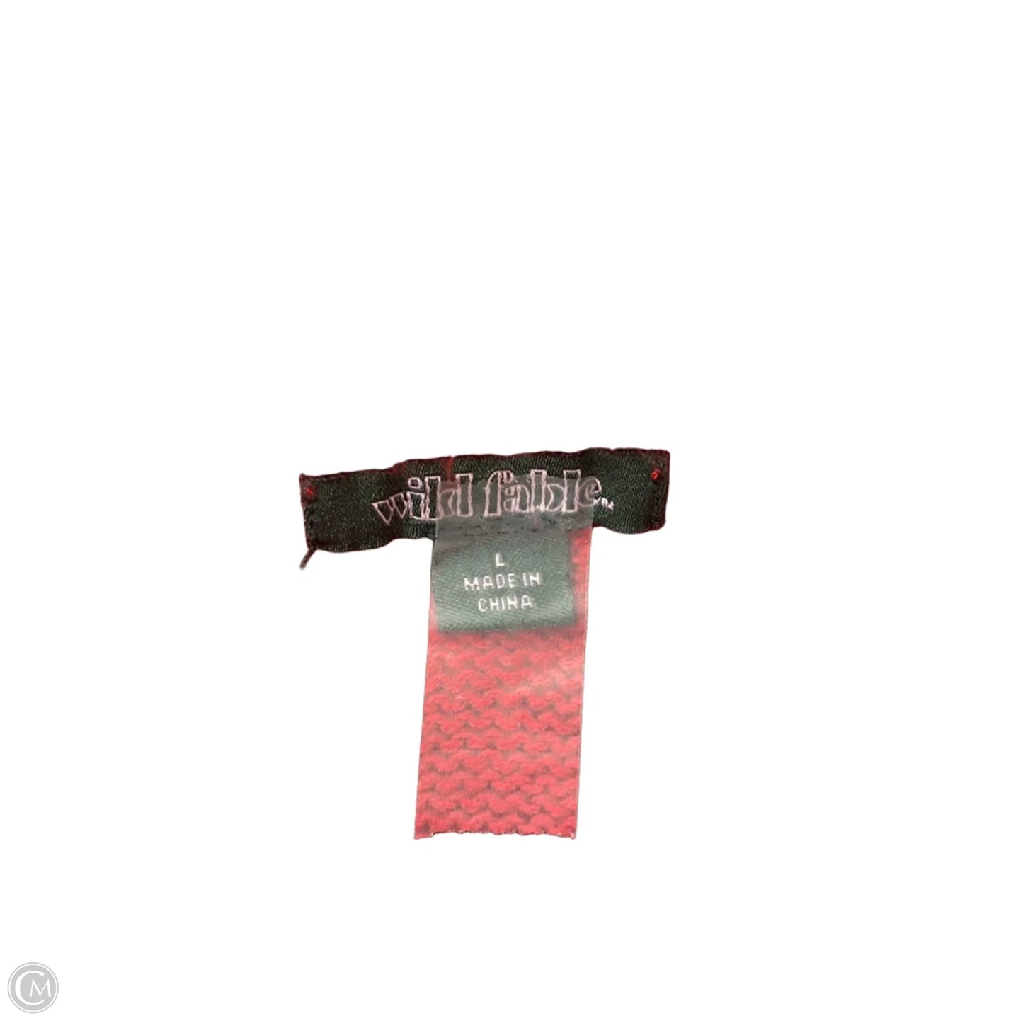 Sweater By Wild Fable In Red & White, Size: L