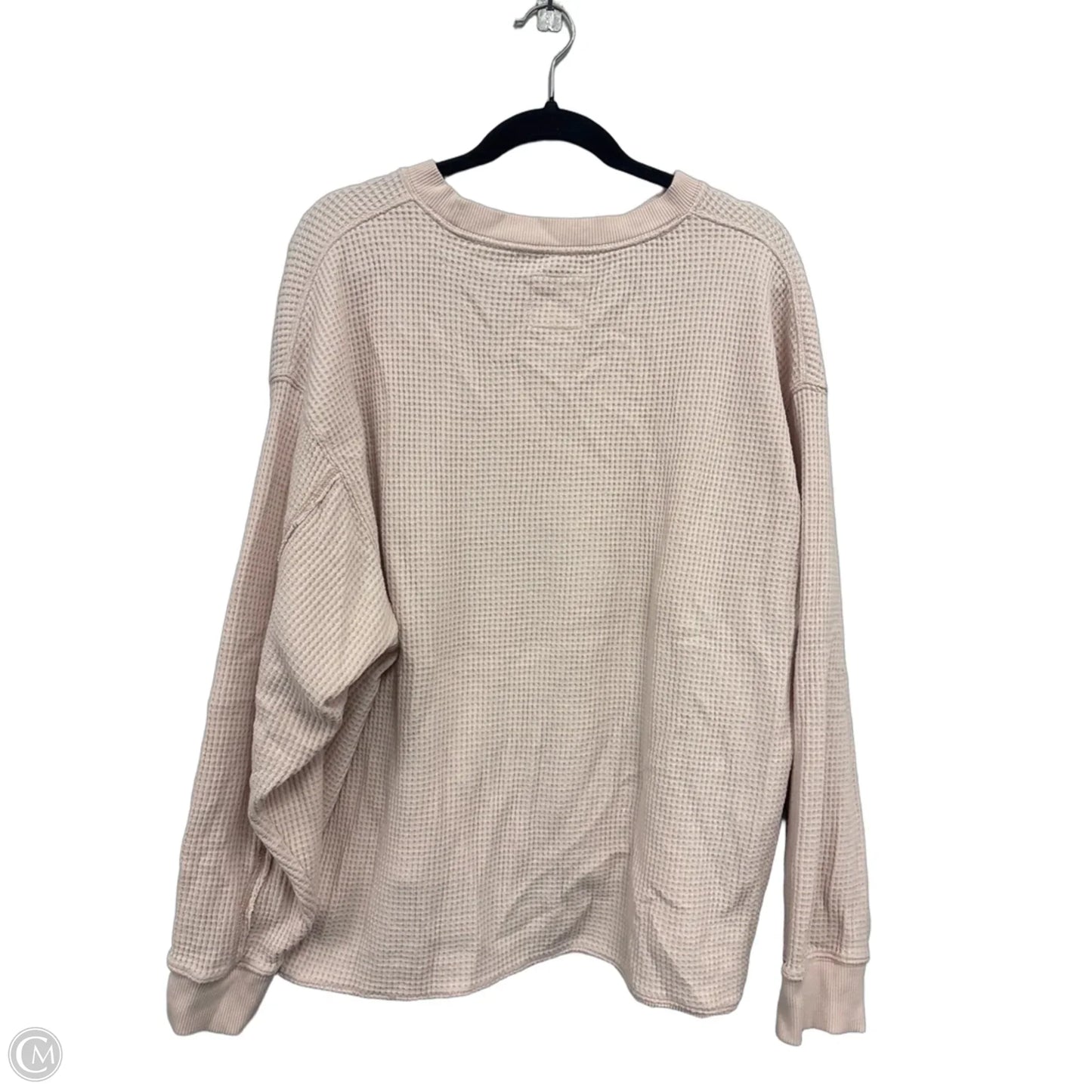 Top Long Sleeve Basic By Aerie In Pink, Size: Xl