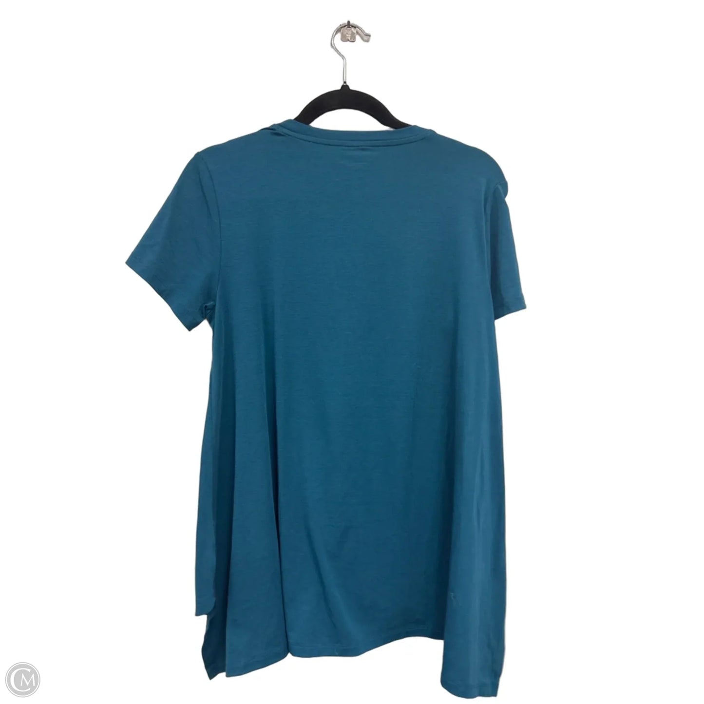 Athletic Top Short Sleeve By Athleta In Teal, Size: M