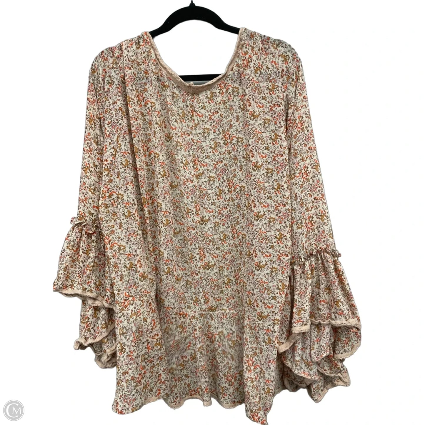Cardigan By Free People In Cream & Orange, Size: Xl