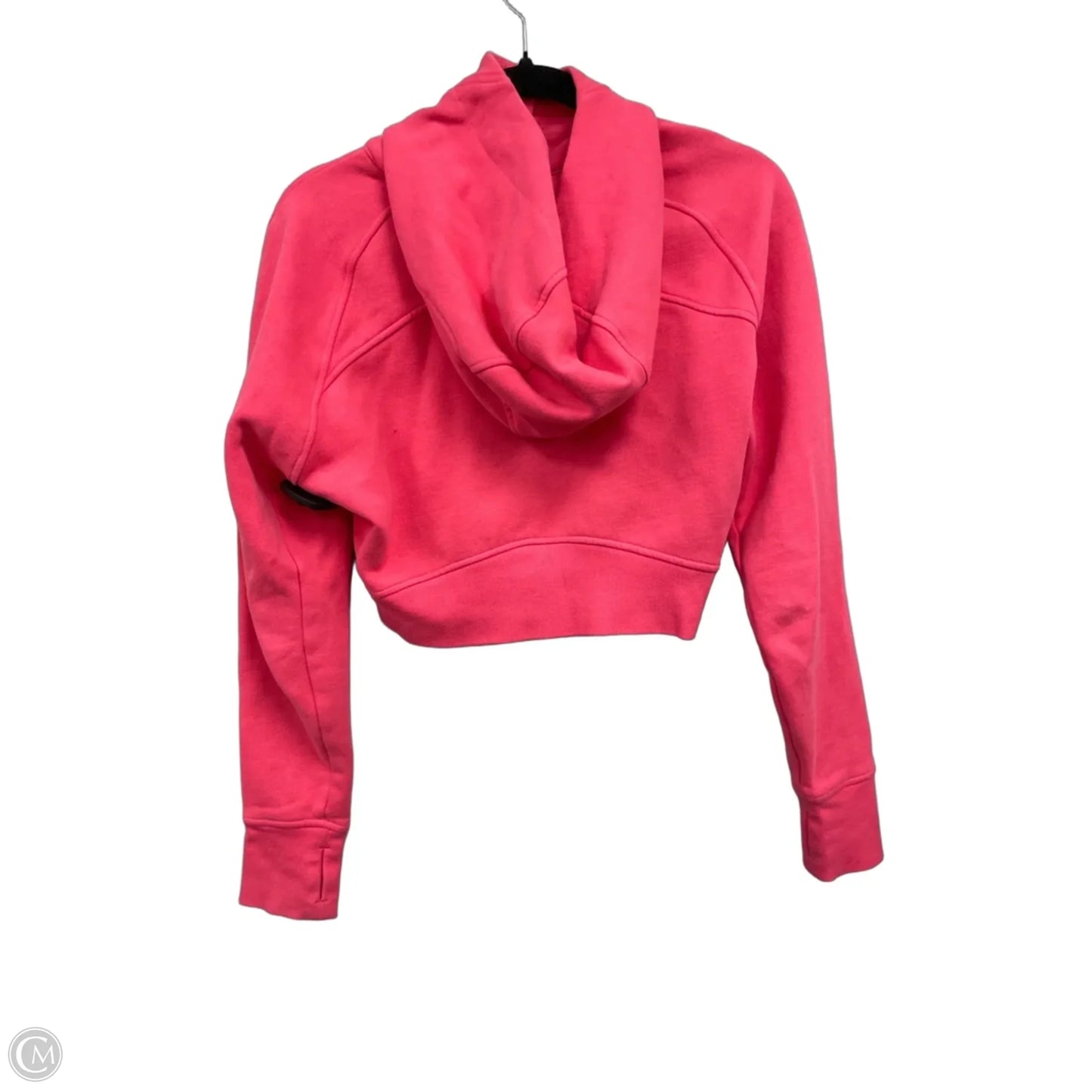 Athletic Sweatshirt Hoodie By Lululemon In Pink, Size: 8