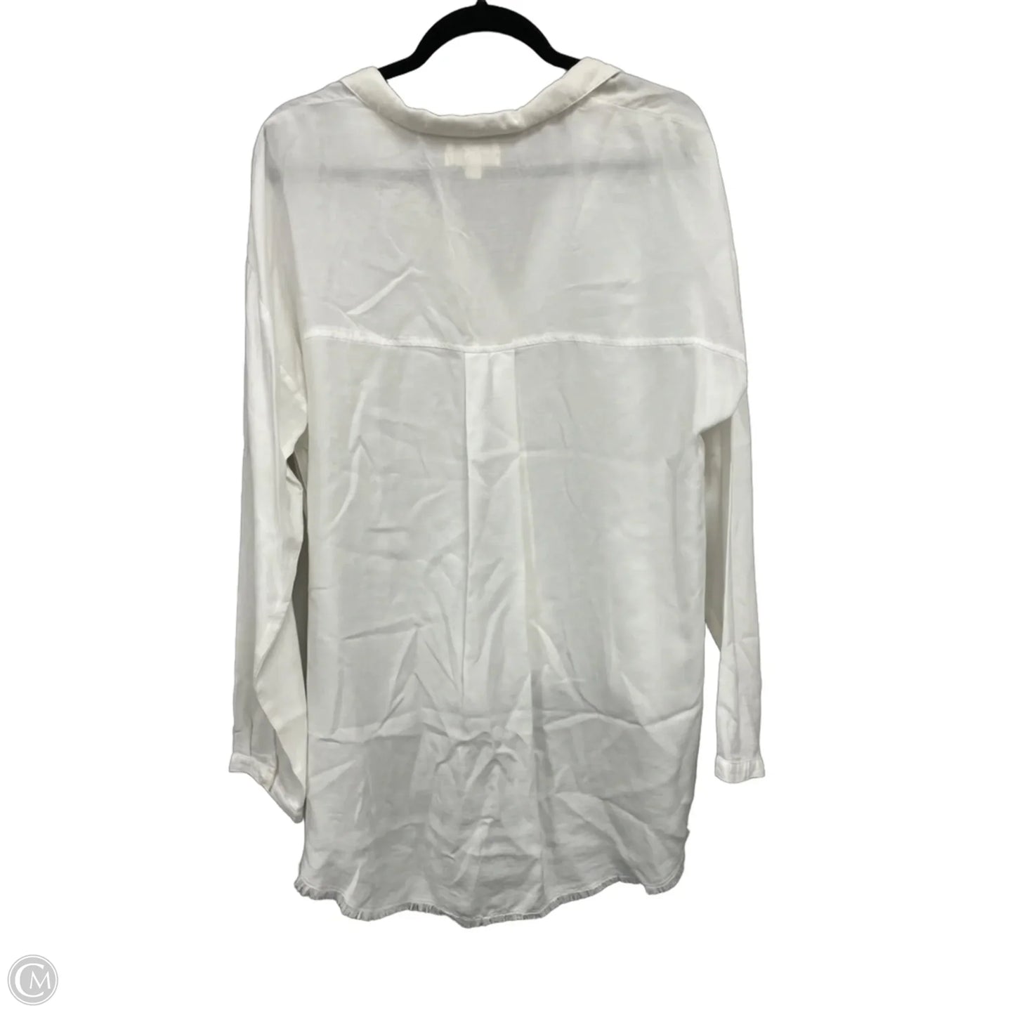 Top Long Sleeve By Cloth & Stone In White, Size: L