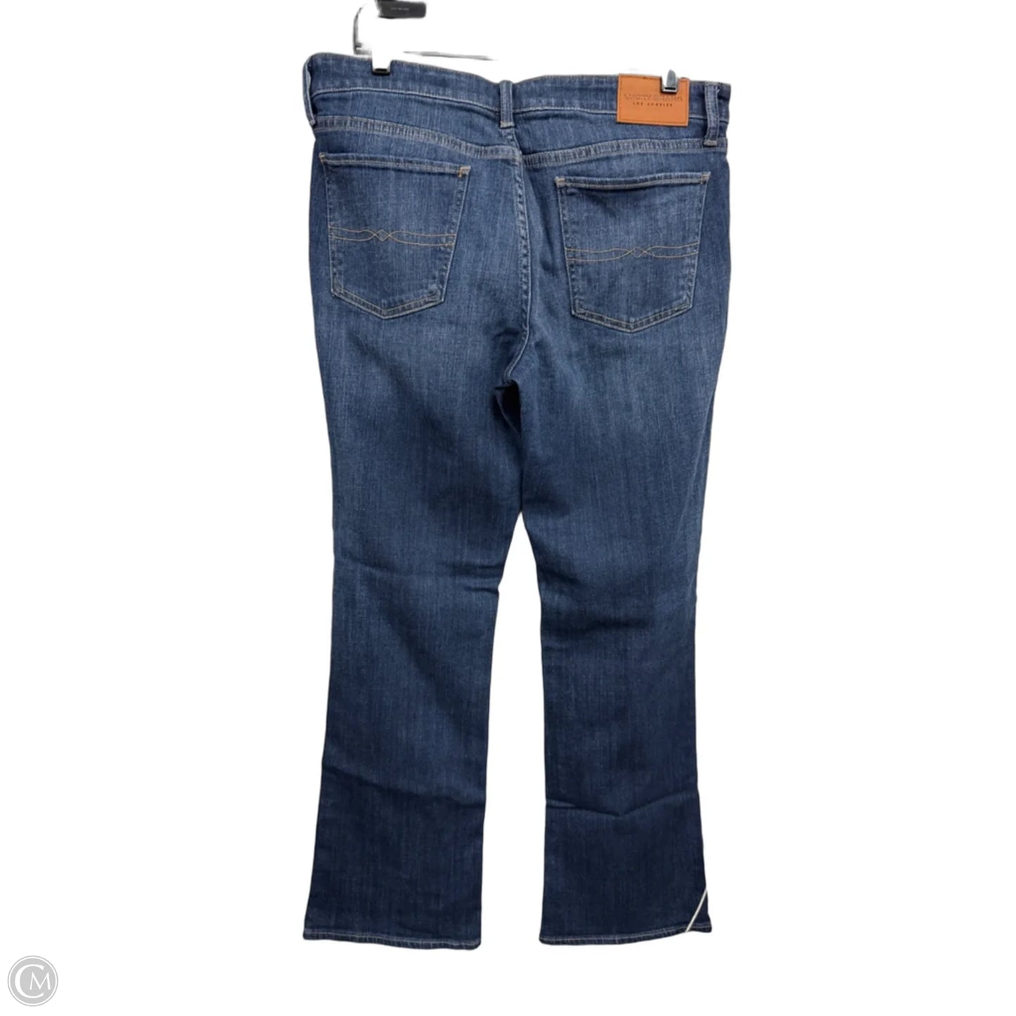 Jeans Straight By Lucky Brand In Blue Denim, Size: 14