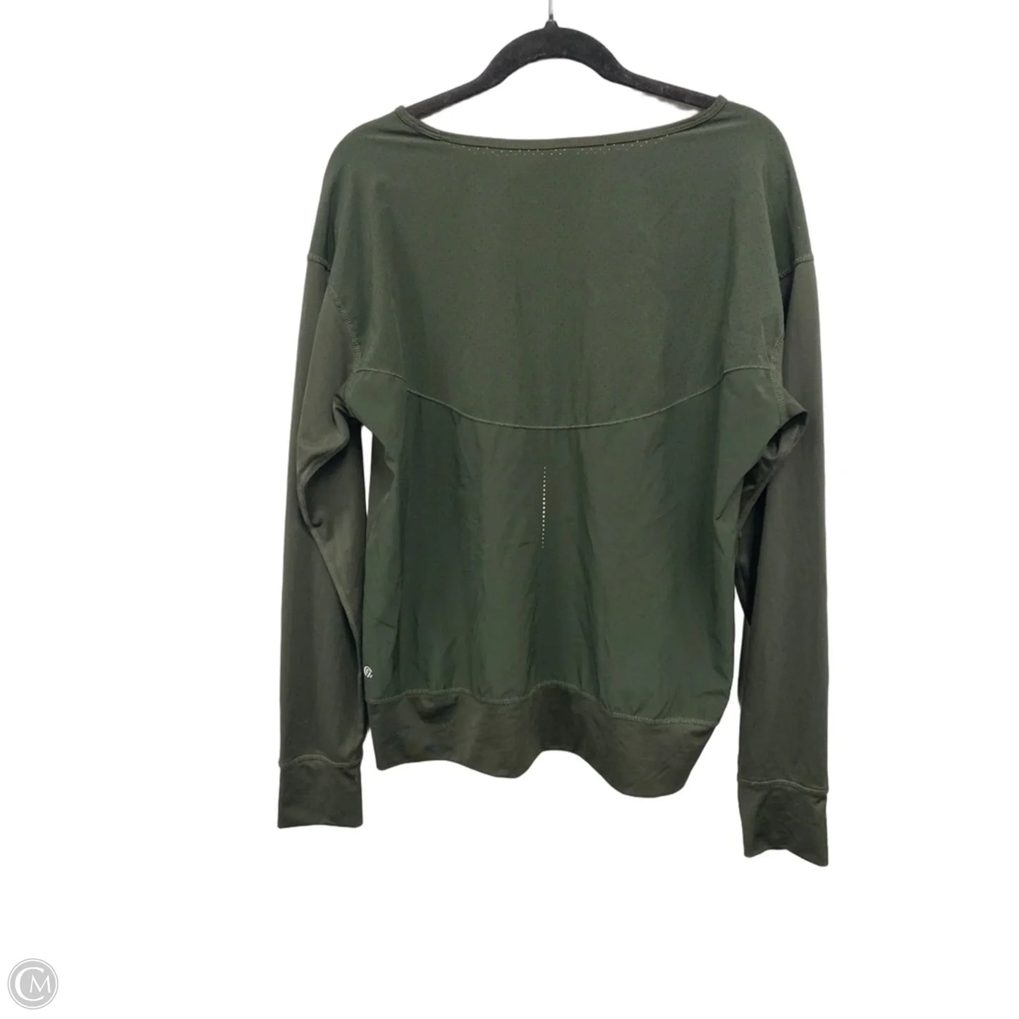 Athletic Top Long Sleeve Crewneck By Champion In Green, Size: Xl