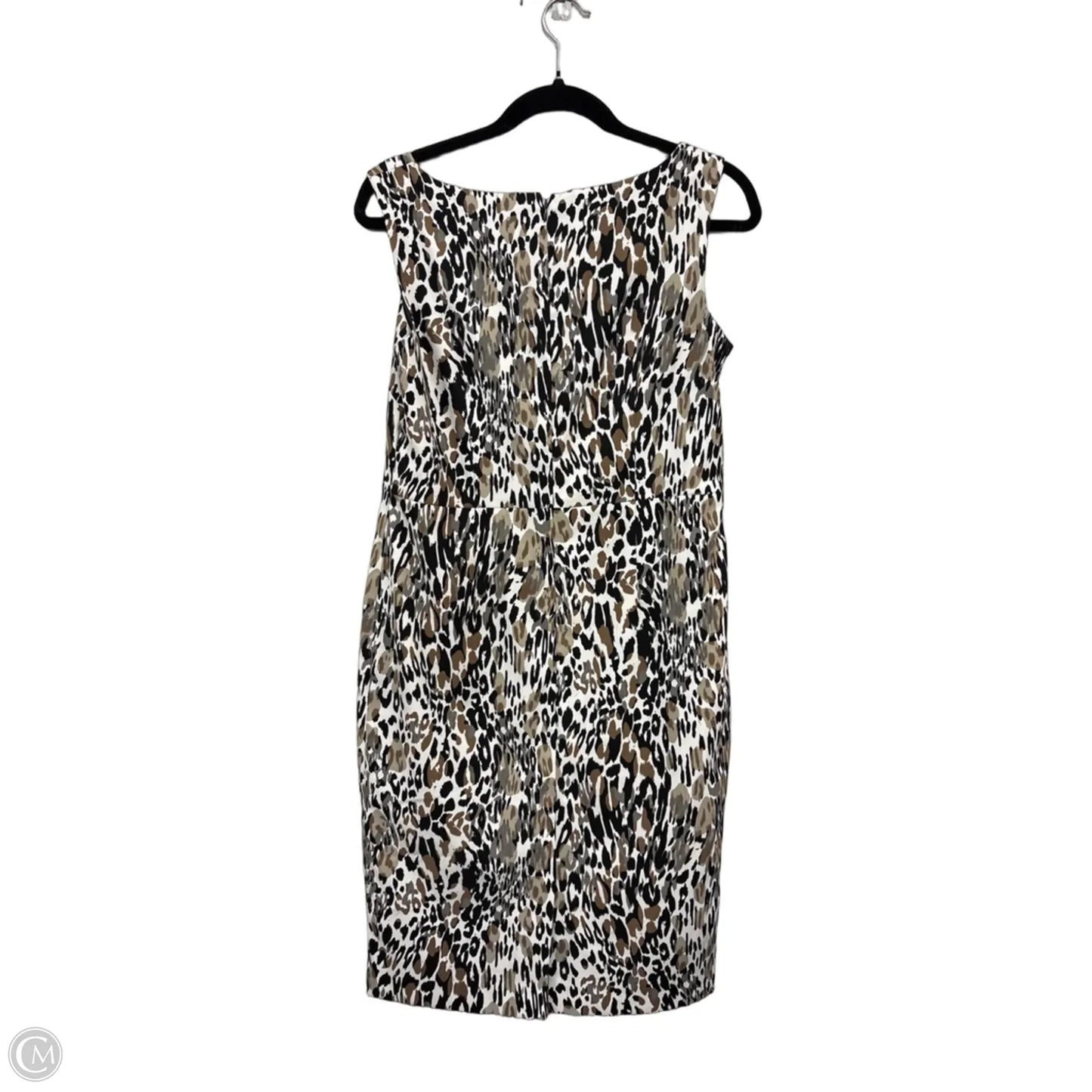 Dress Casual Midi By Kasper In Black & Brown, Size: 8