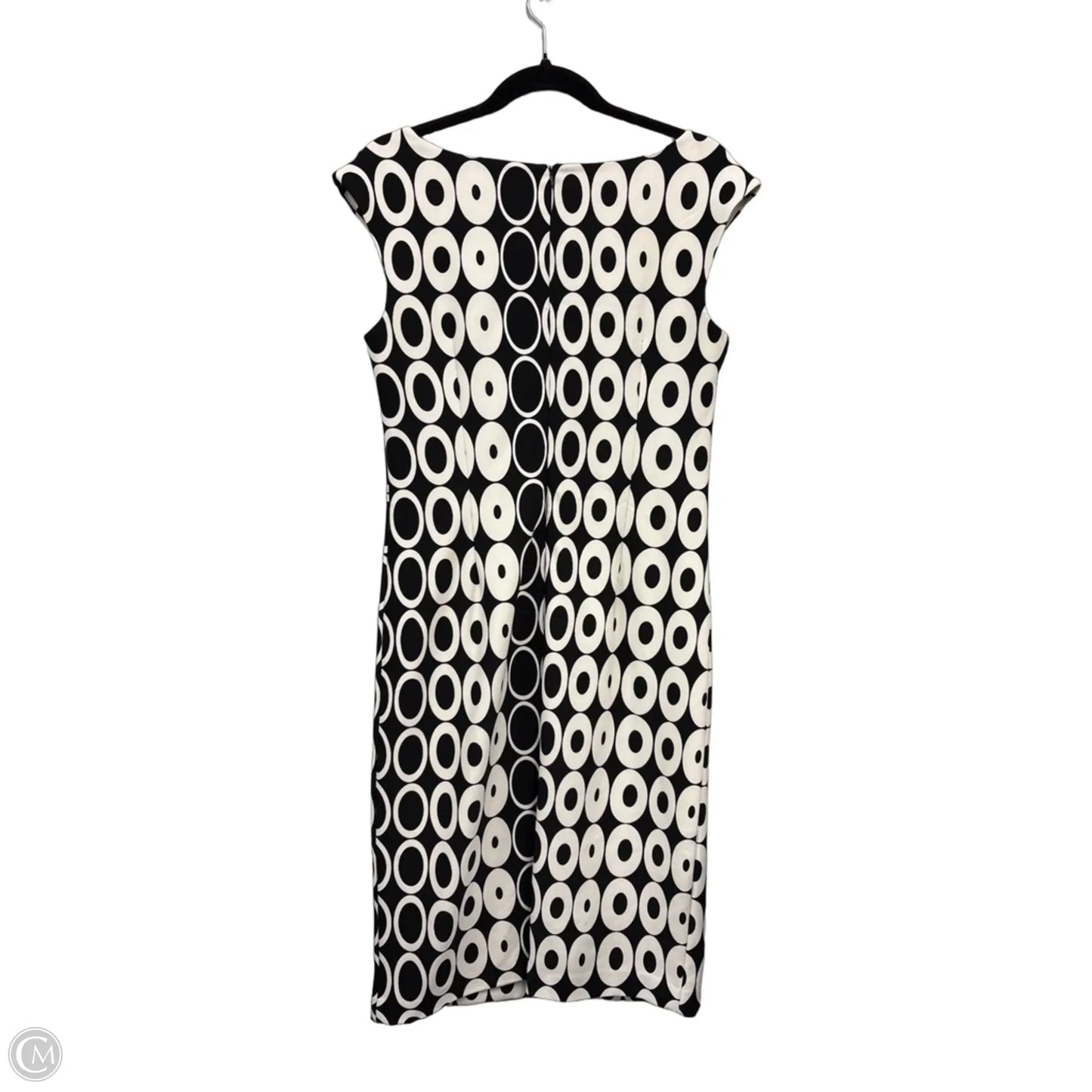 Dress Casual Midi By Clothes Mentor In Black & White, Size: 8