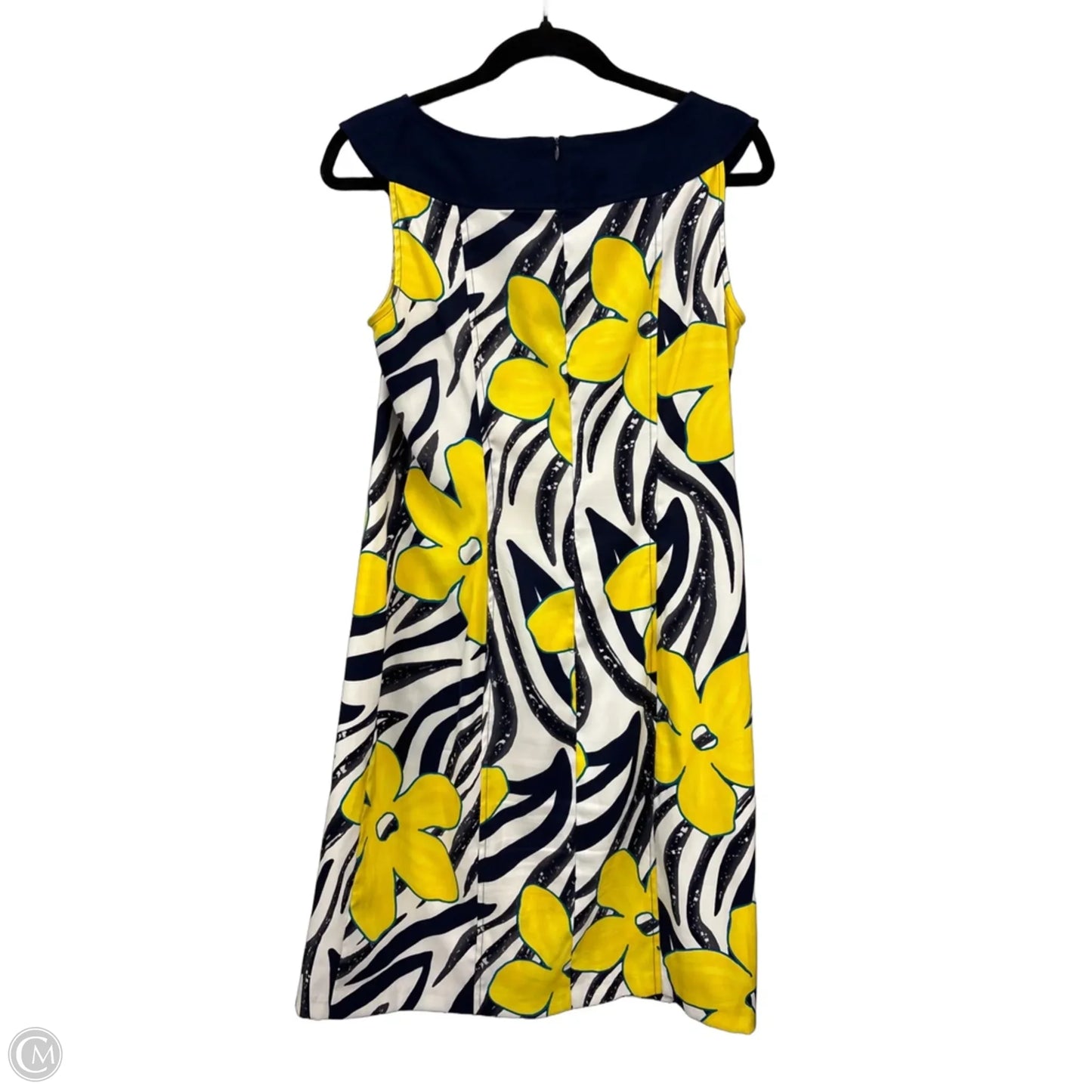 Dress Casual Short By Kim Rogers In Blue & Yellow, Size: 10