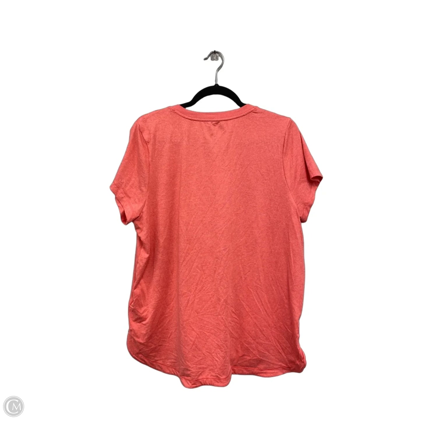 Athletic Top Short Sleeve By Athleta In Coral, Size: Xl