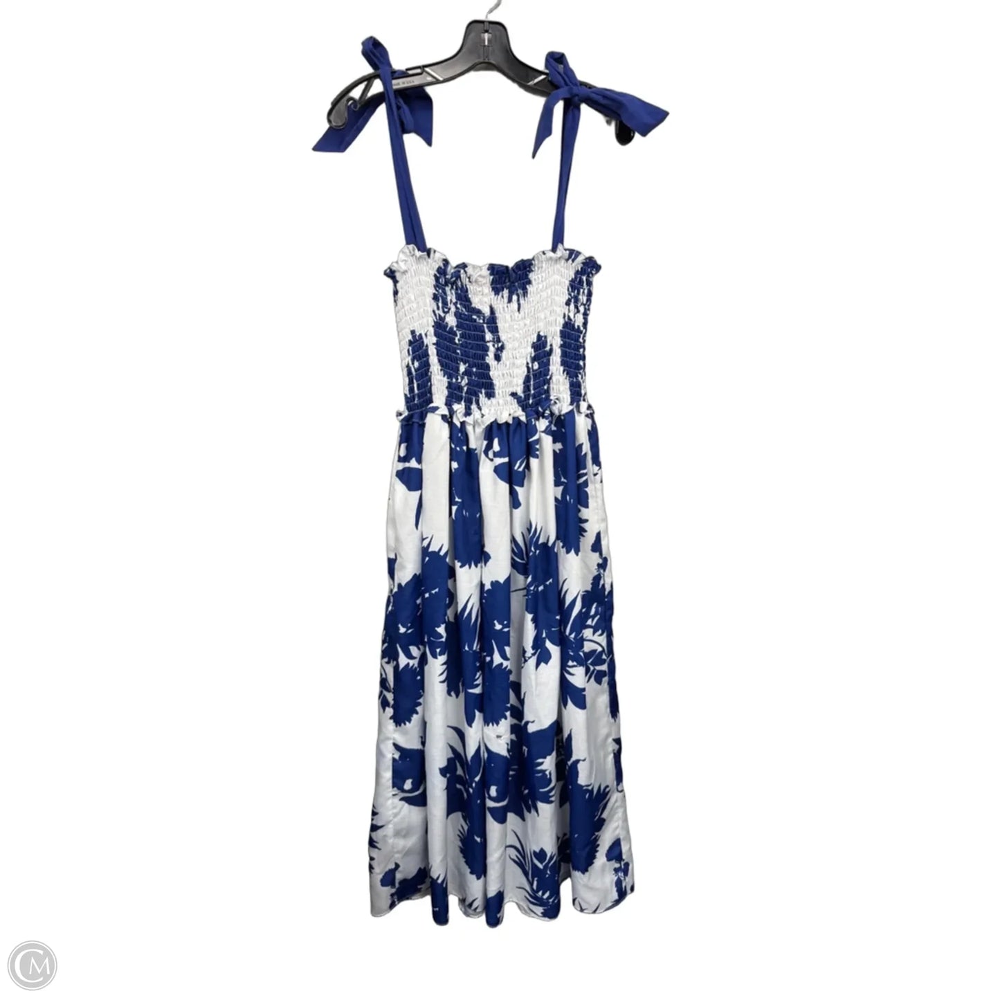 Dress Casual Maxi By Sunday Up In Blue & White, Size: L