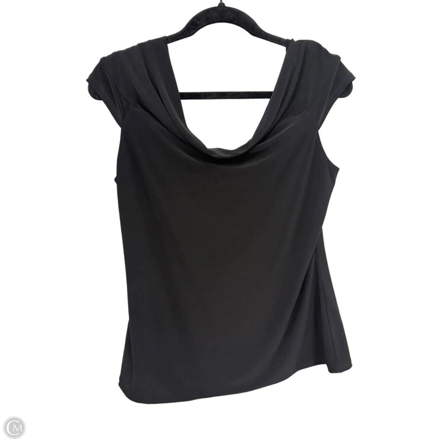Top Short Sleeve By White House Black Market In Black, Size: L