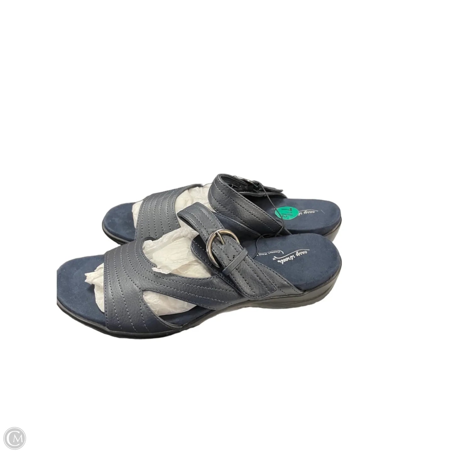 Sandals Flats By Easy Street In Navy, Size: 7.5