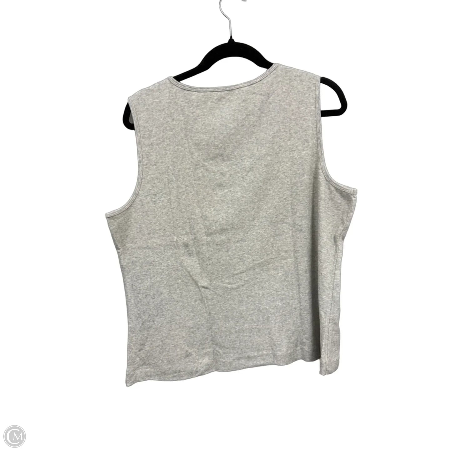 Top Sleeveless By Chicos In Grey, Size: Xl