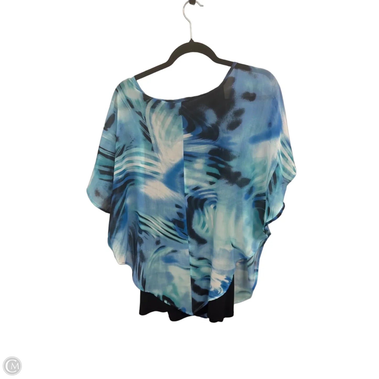 Top Short Sleeve By Avenue In Blue, Size: Xl