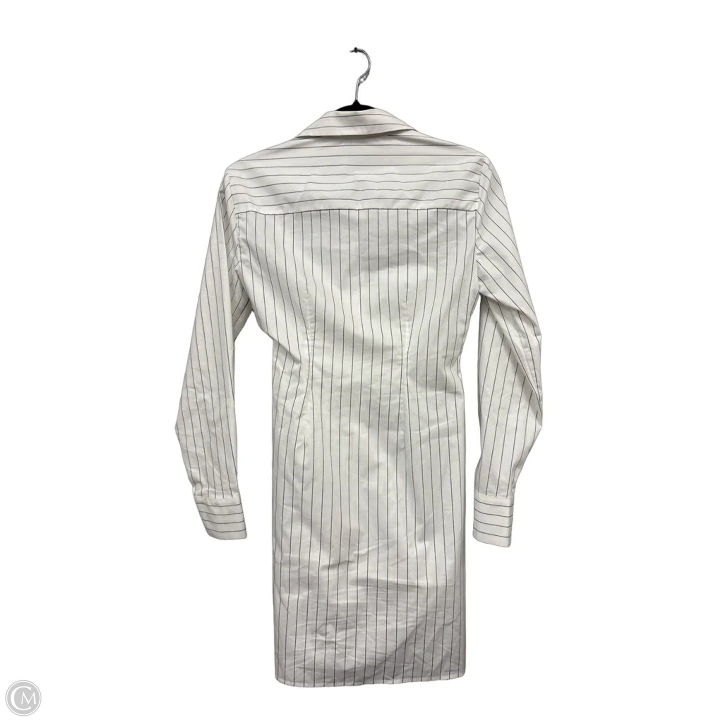 Dress Casual Midi By Abercrombie And Fitch In Grey & White, Size: Xs