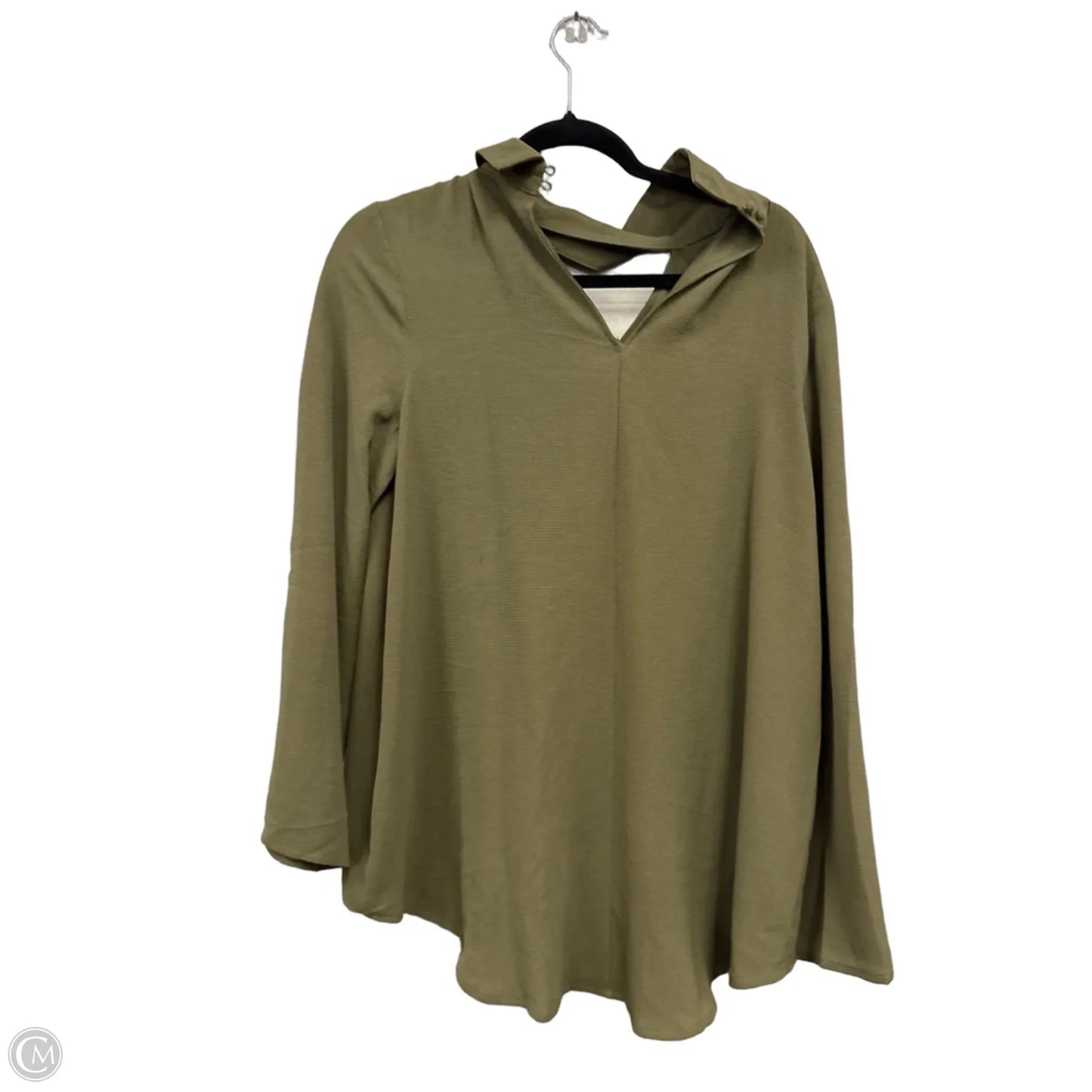 Top Long Sleeve By She + Sky In Green, Size: M