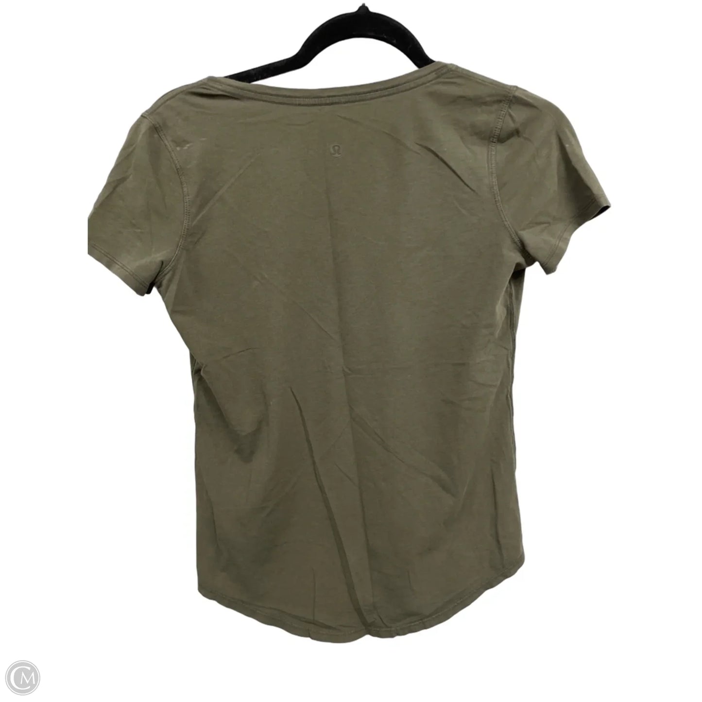 Athletic Top Short Sleeve By Lululemon In Green, Size: S